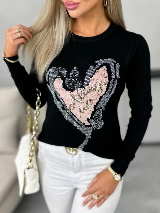 Sweter Cinzia Czarny Sweter Cinzia Czarny
