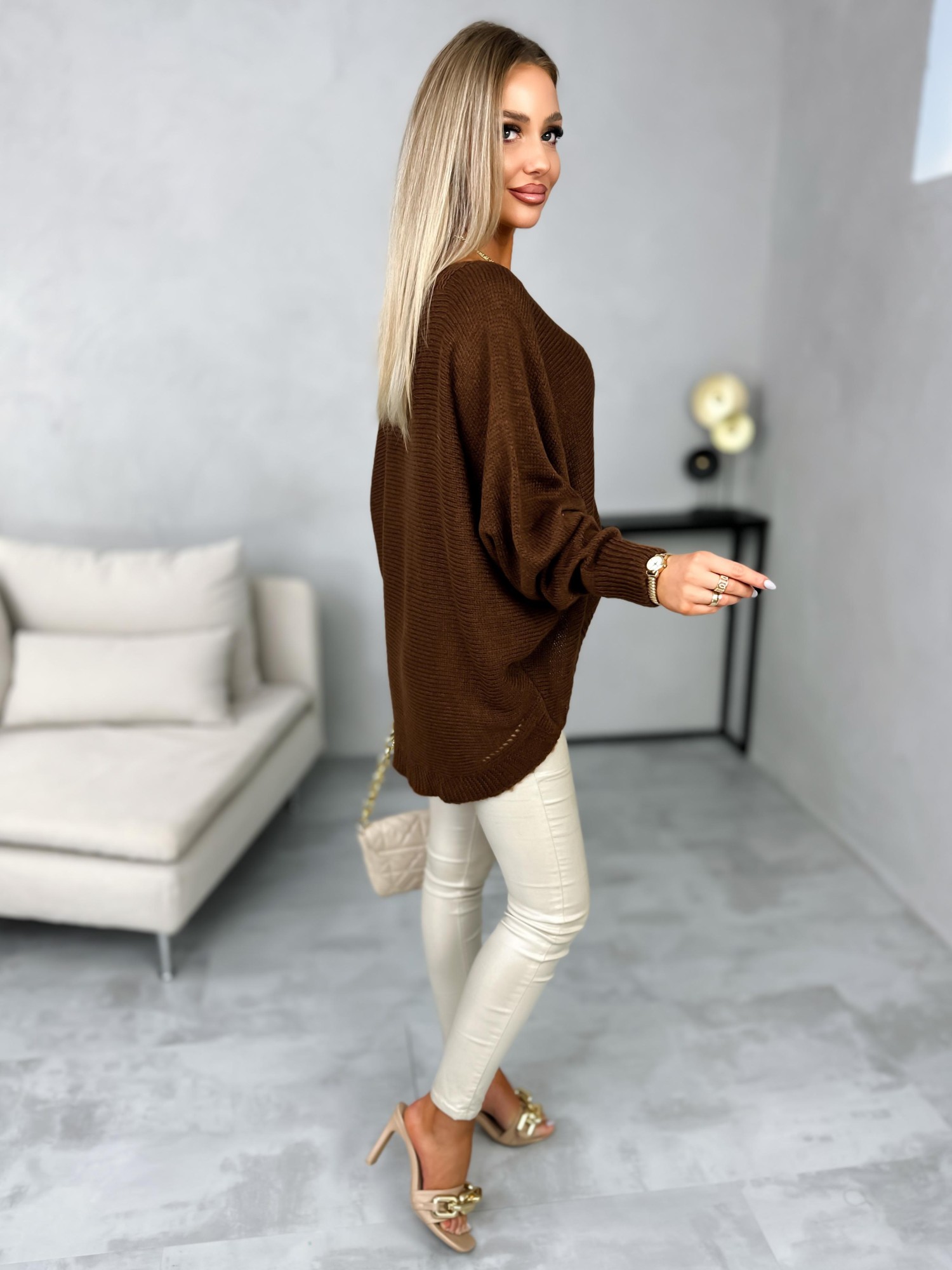 Sweter Malahi Brązowy Sweter Malahi Brązowy