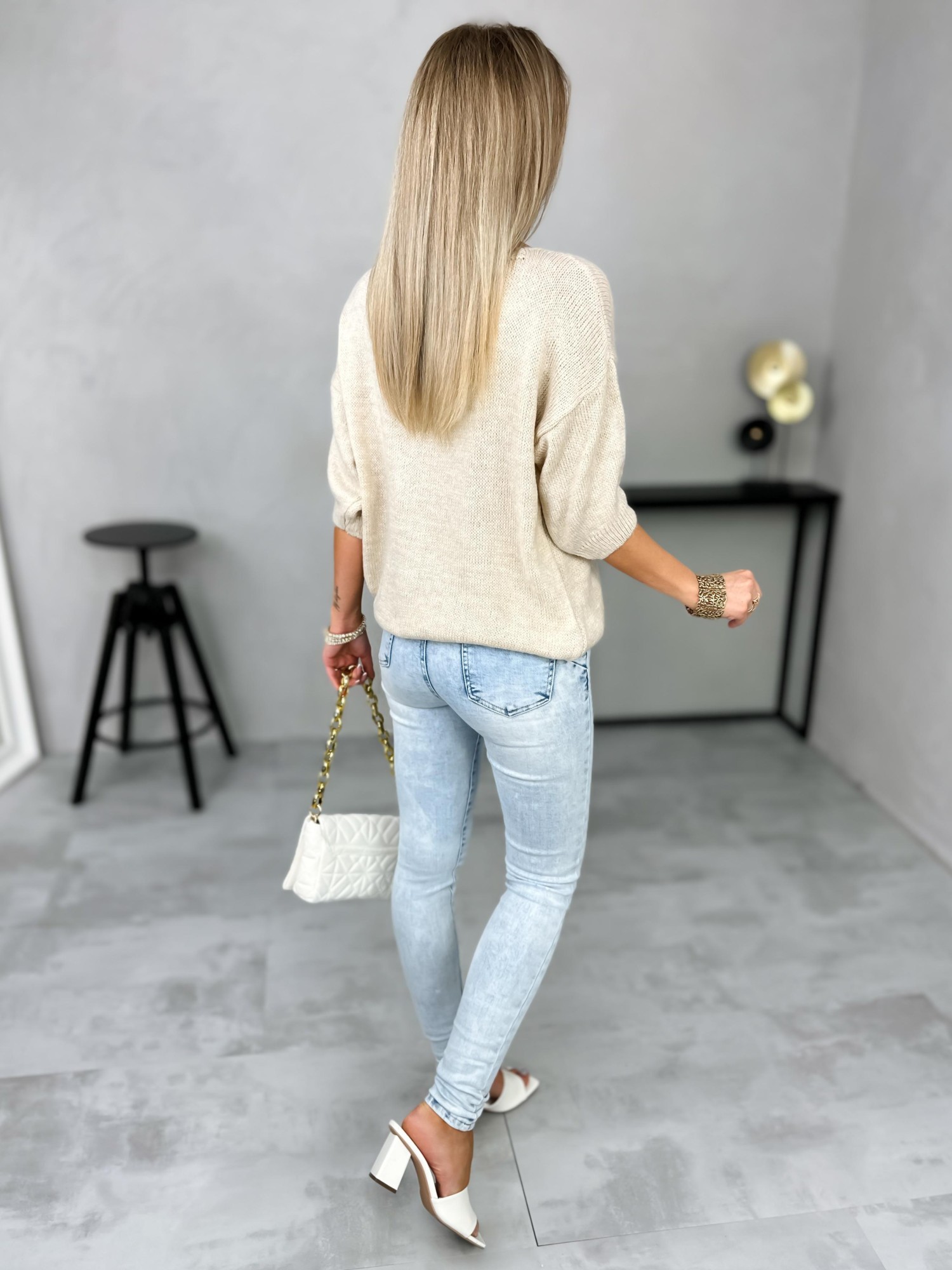 Sweter Axeli Jasny Beż Sweter Axeli Jasny Beż
