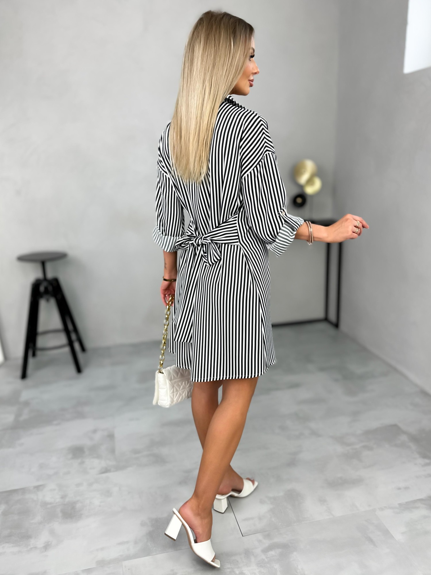 Koszula Frezi Stripes Long Czarna Koszula Frezi Stripes Long Czarna