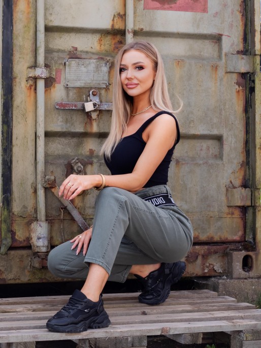 Spodnie Jeansowe Osis Khaki Spodnie Jeansowe Osis Khaki