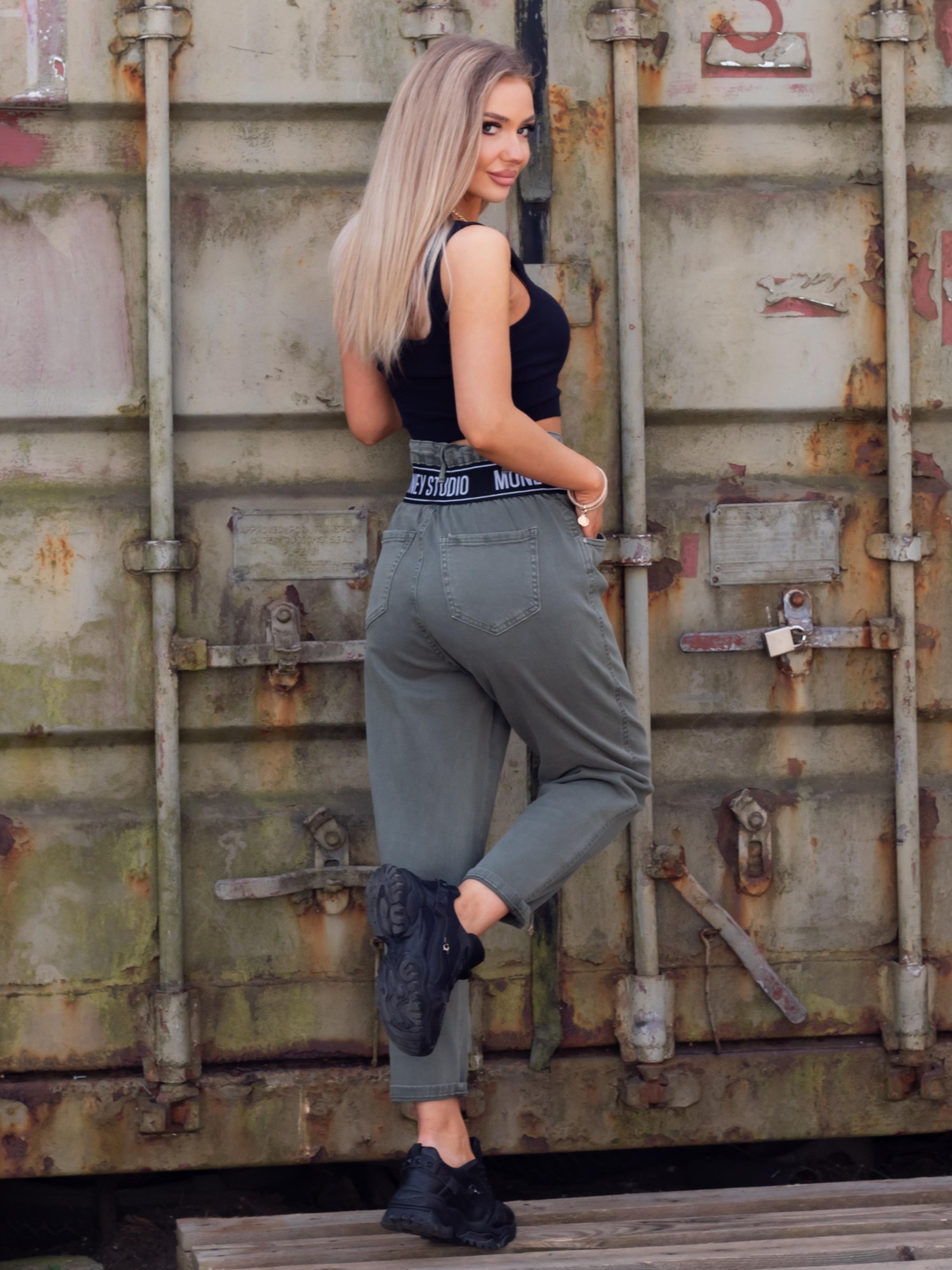 Spodnie Jeansowe Osis Khaki Spodnie Jeansowe Osis Khaki