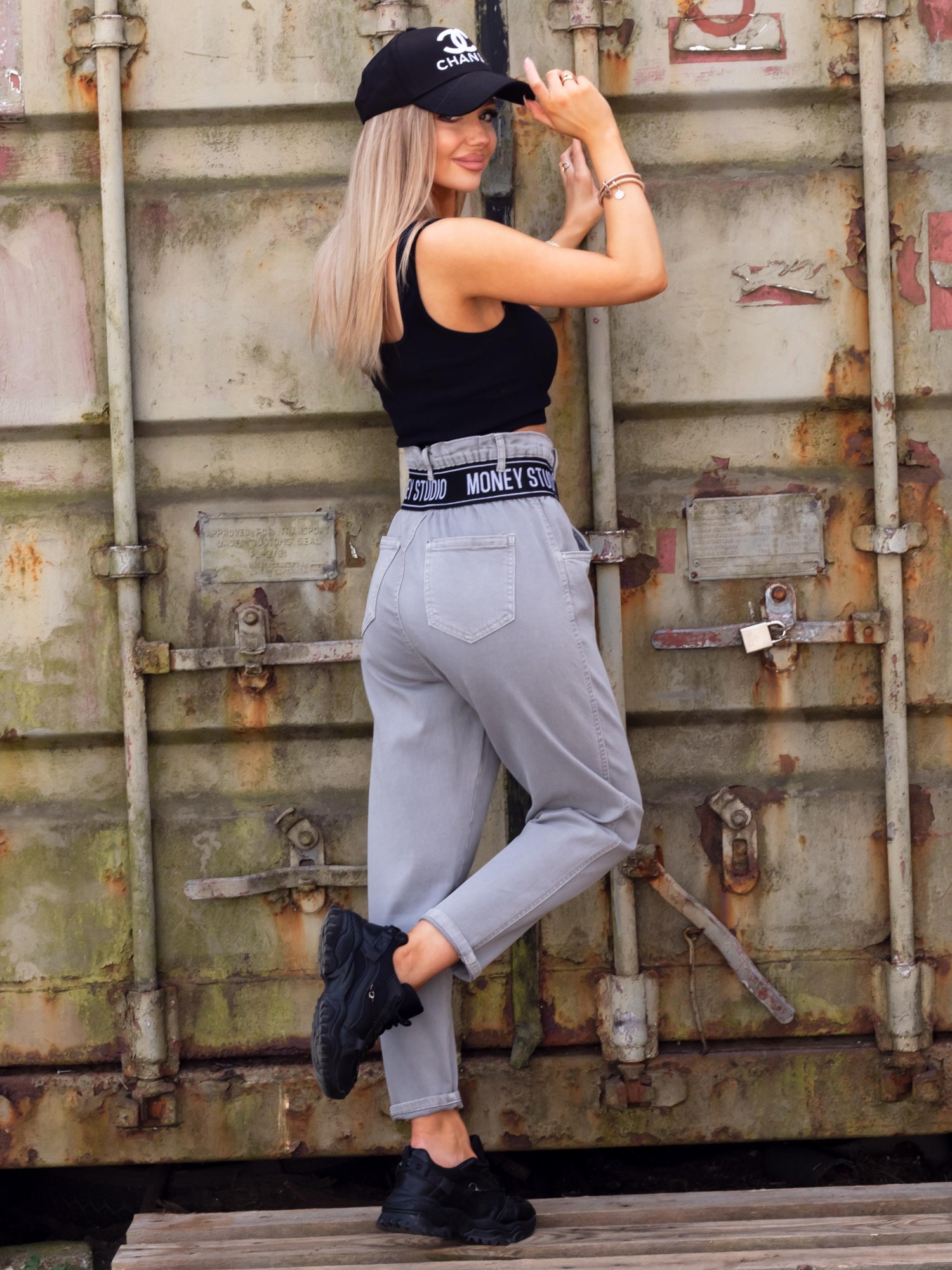 Spodnie Jeansowe Osis Szare Spodnie Jeansowe Osis Szare