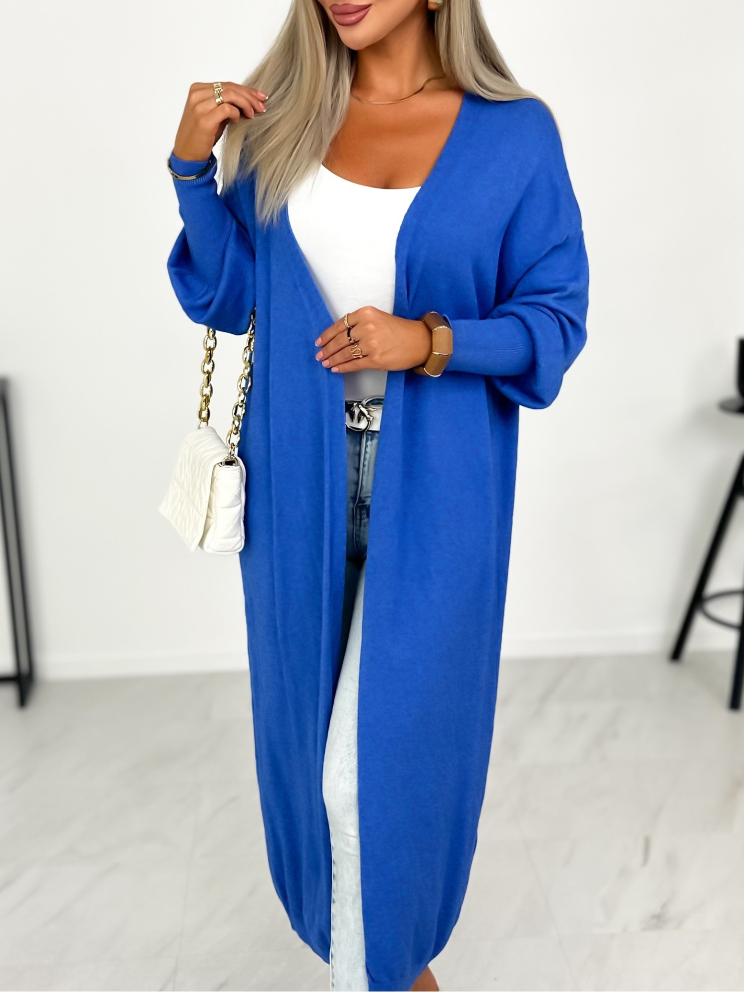 Sweter Long Avola Niebieski Sweter Long Avola Niebieski