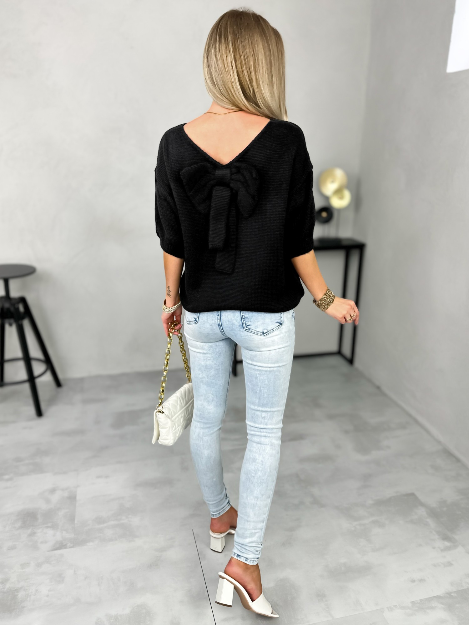 Sweter Delis Czarny Sweter Delis Czarny