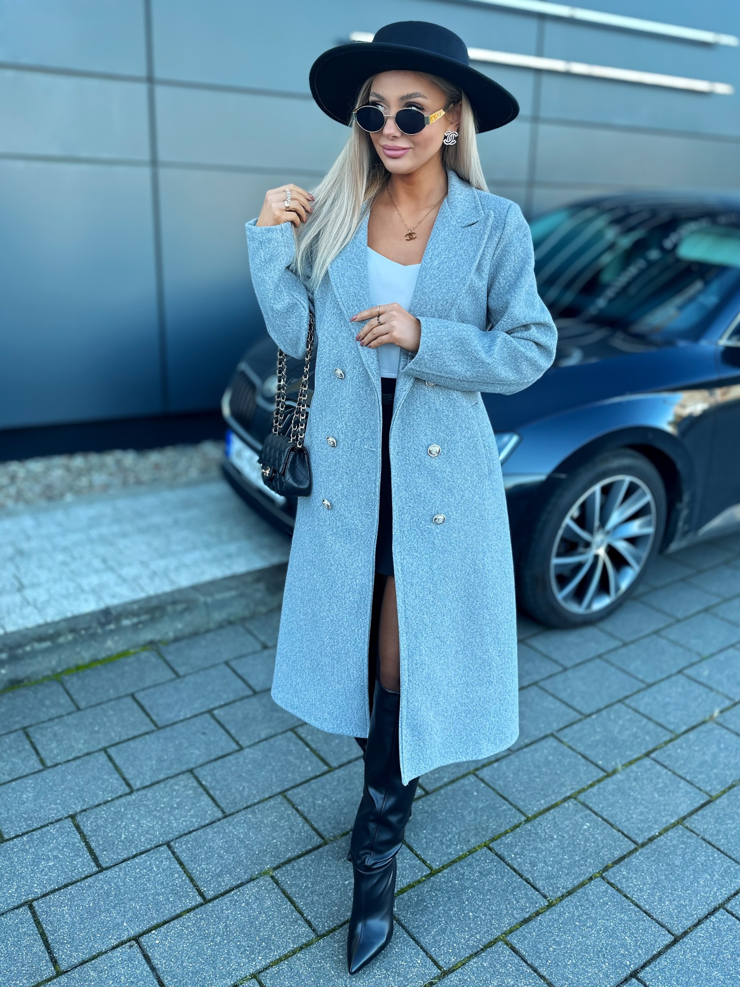 Płaszcz Zorika Szary Płaszcz Zorika Szary