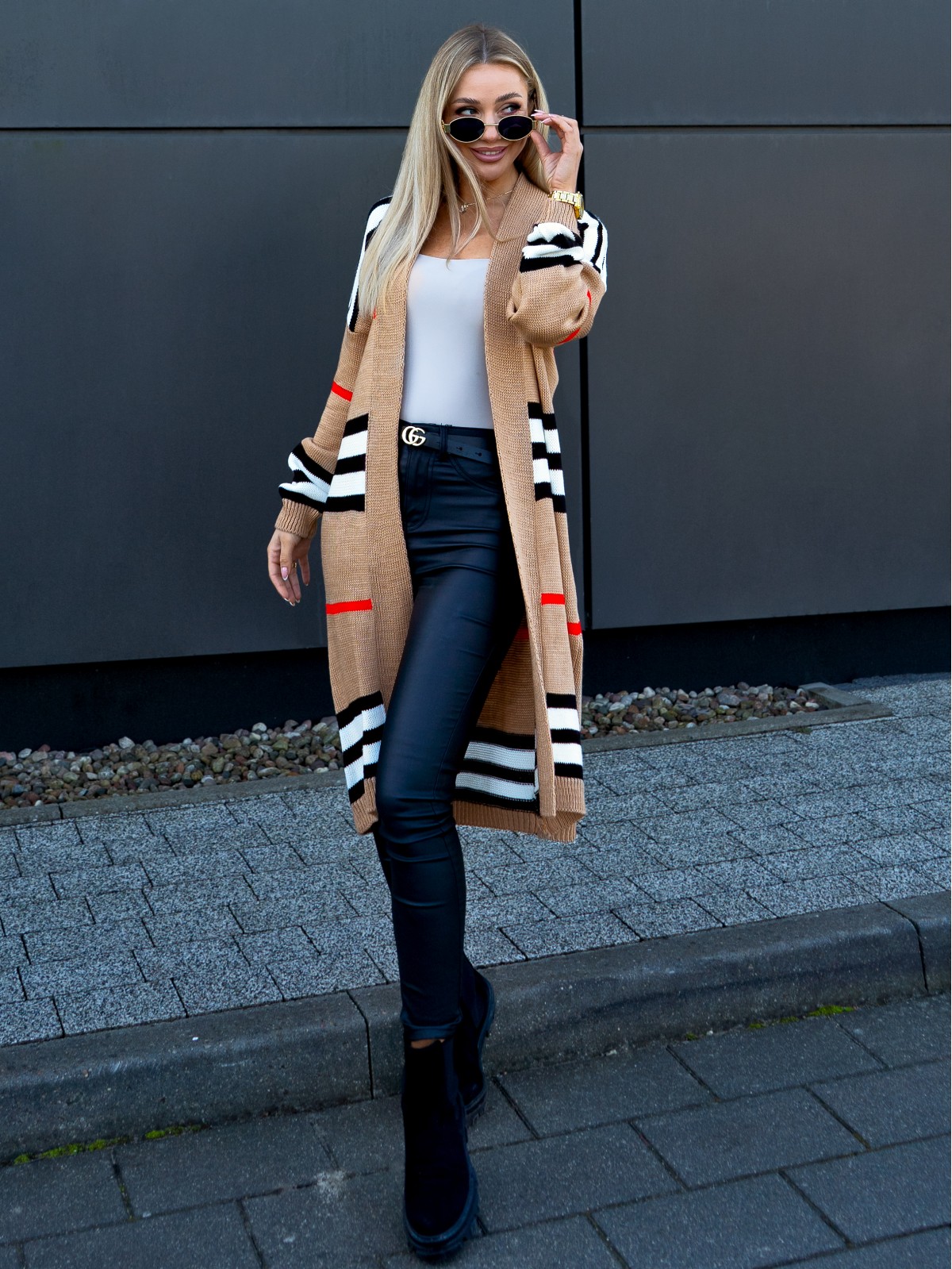 Sweter Long Antoneli Beżowy Sweter Long Antoneli Beżowy