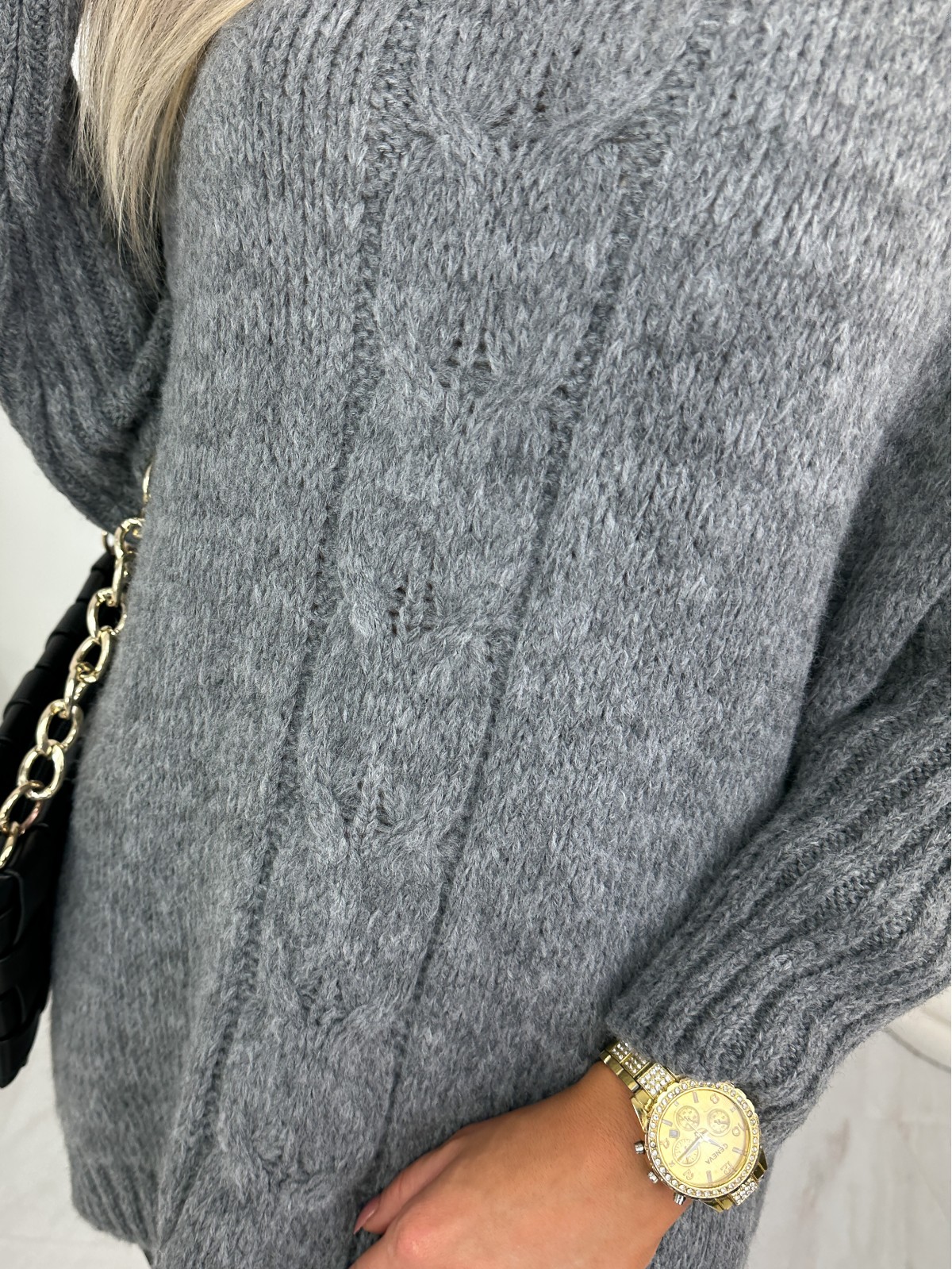 Sweter Ligo Grafitowy Sweter Ligo Grafitowy