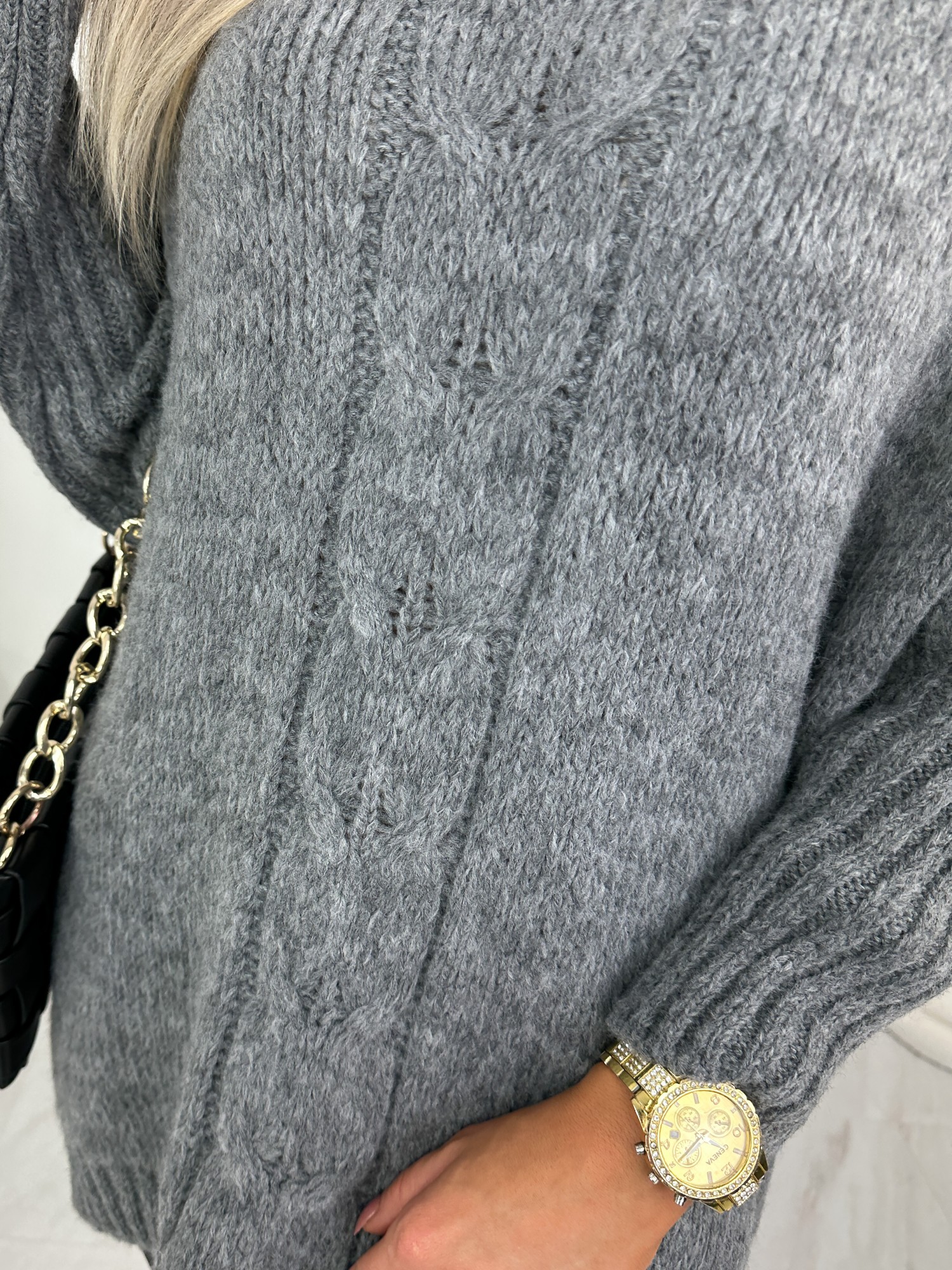 Sweter Ligo Grafitowy Sweter Ligo Grafitowy