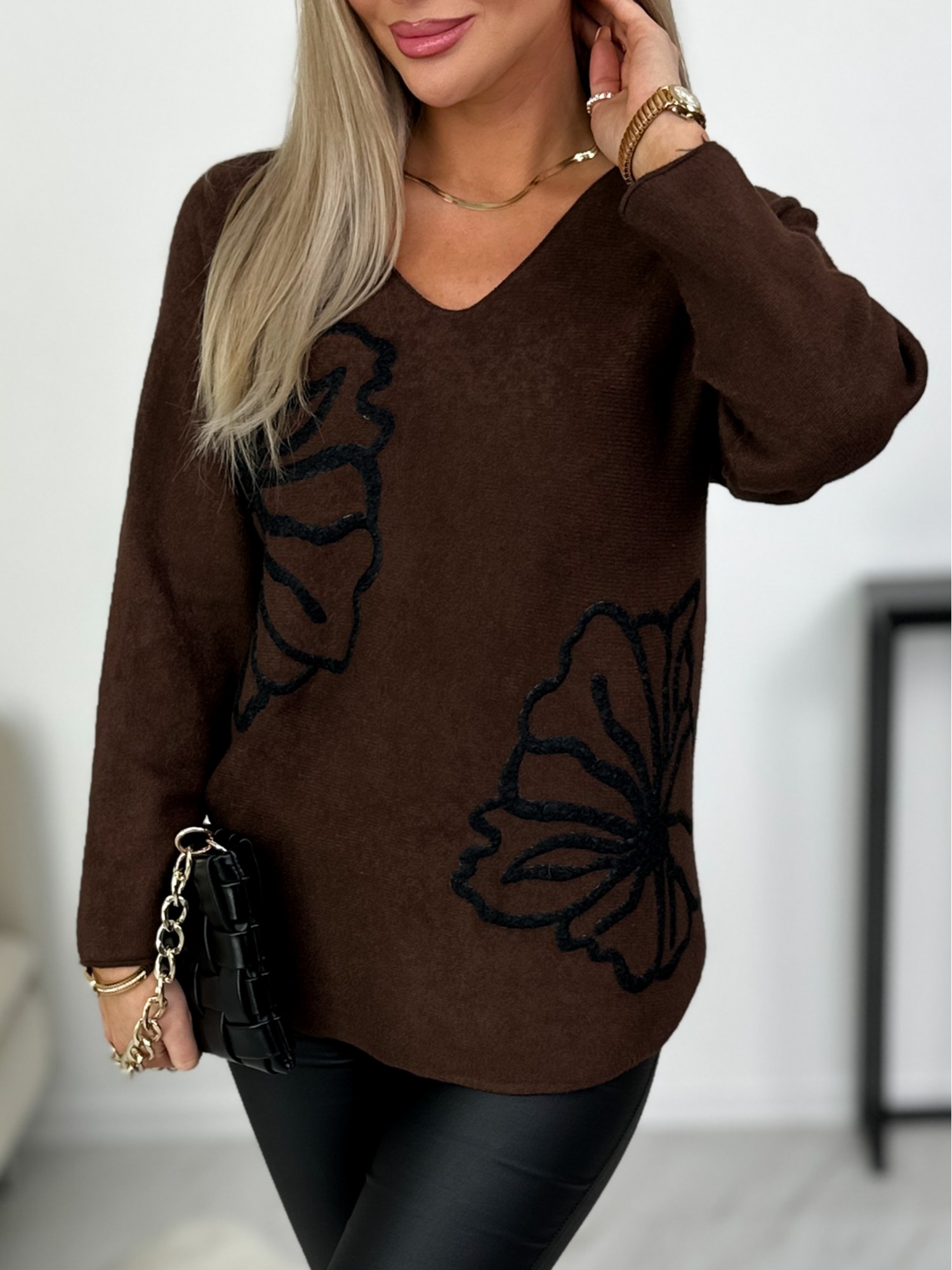 Sweter Decona Czekoladowy Sweter Decona Czekoladowy