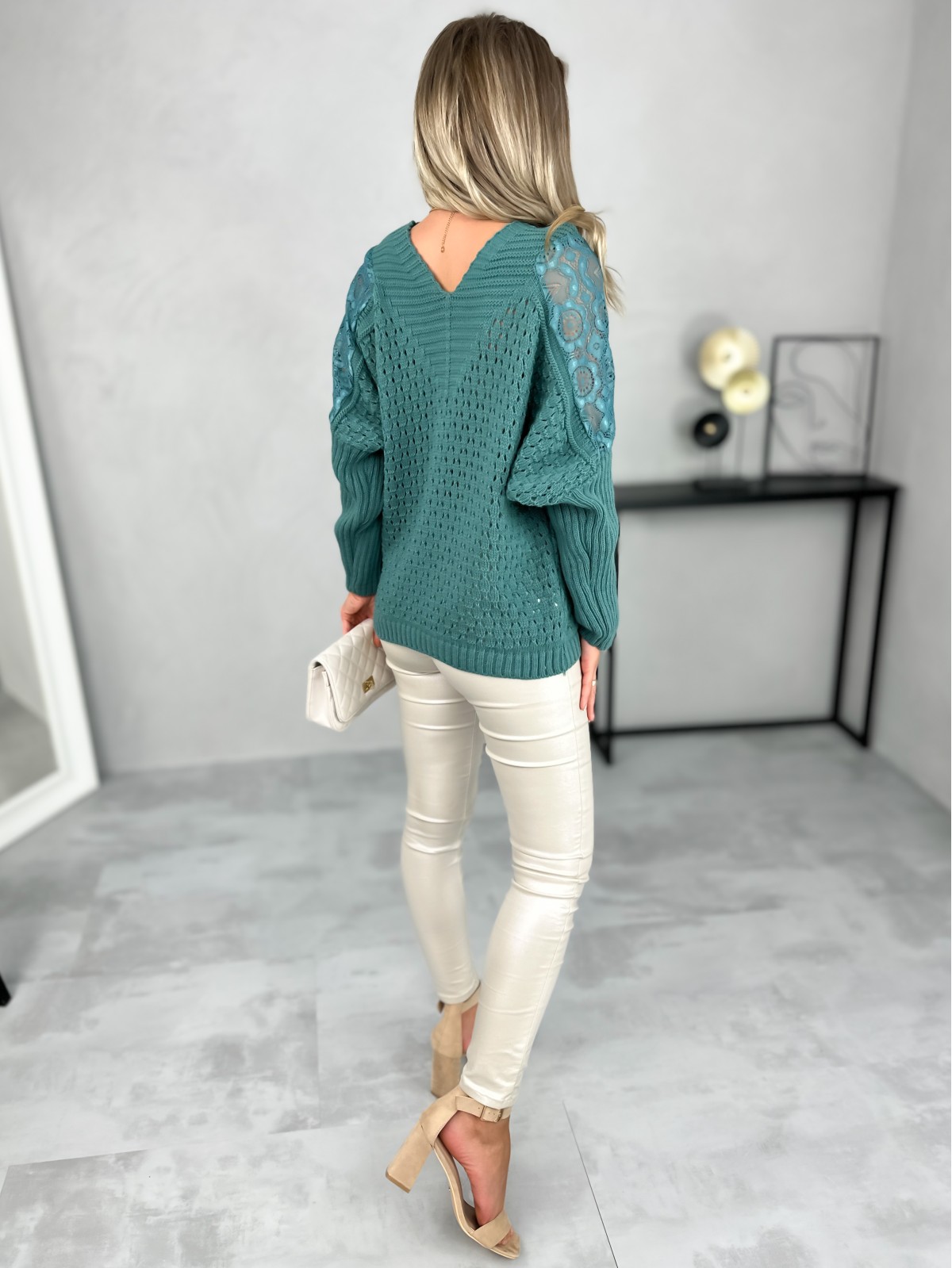 Sweter Lenera Ciemnomiętowy Sweter Lenera Ciemnomiętowy