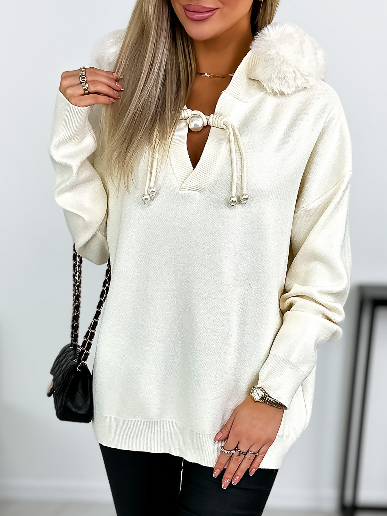 Sweter Camoni Two Kremowy