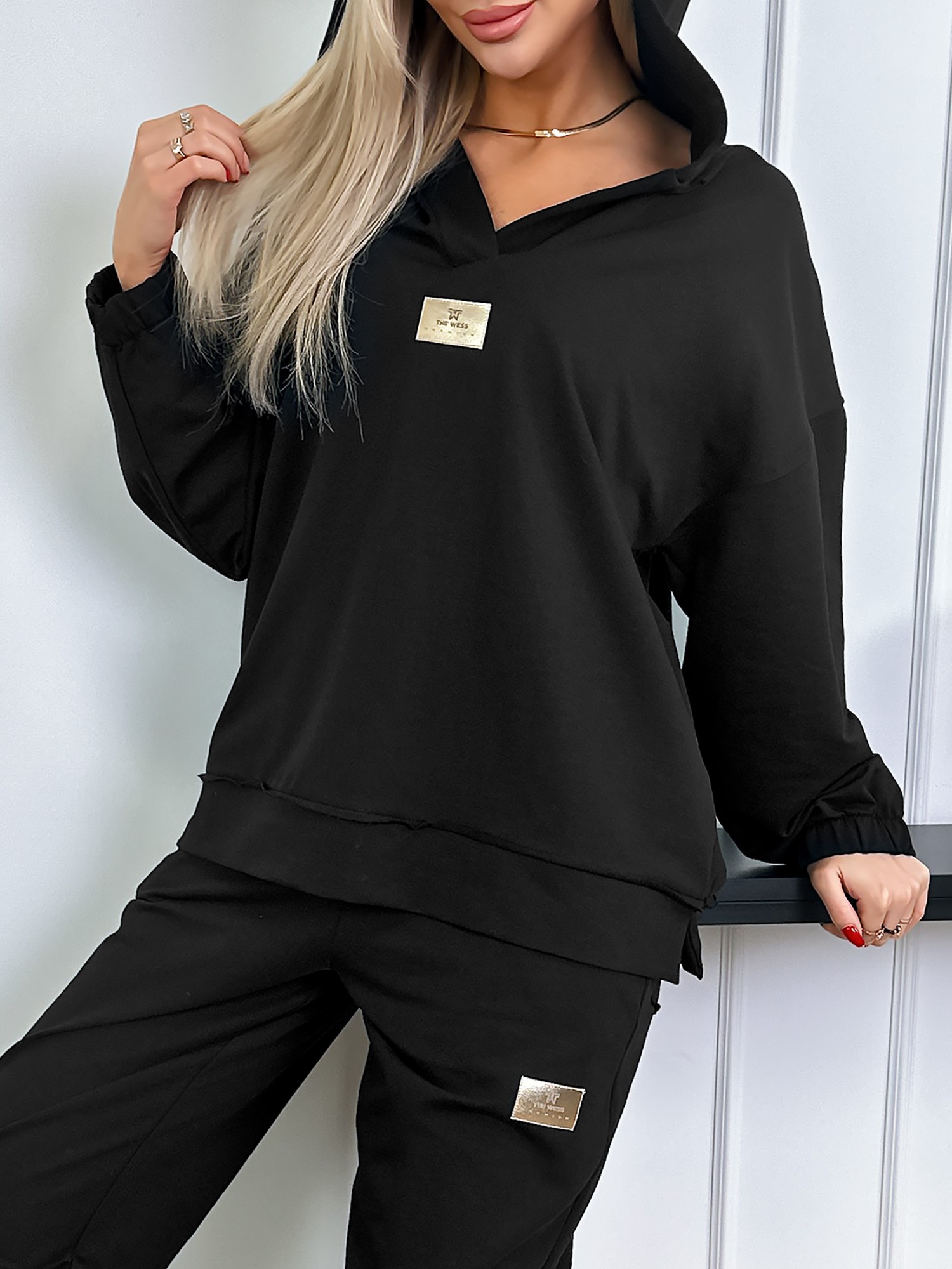 Komplet Dresowy Alyson Czarny Komplet Dresowy Alyson Czarny