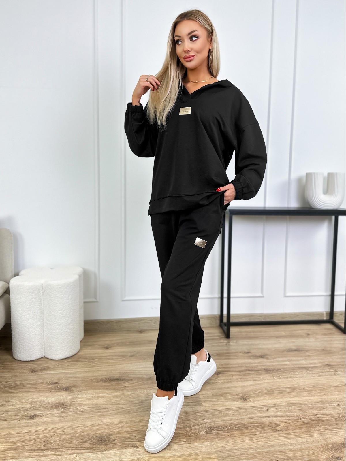 Komplet Dresowy Alyson Czarny Komplet Dresowy Alyson Czarny