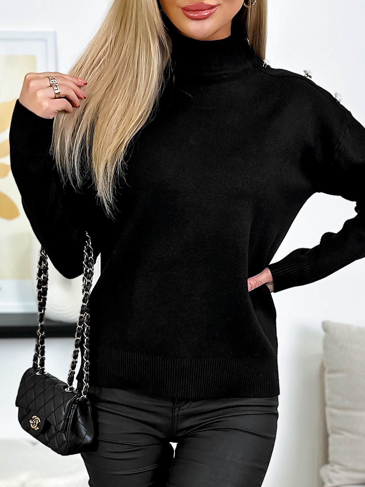Sweter Kimina Czarny Sweter Kimina Czarny