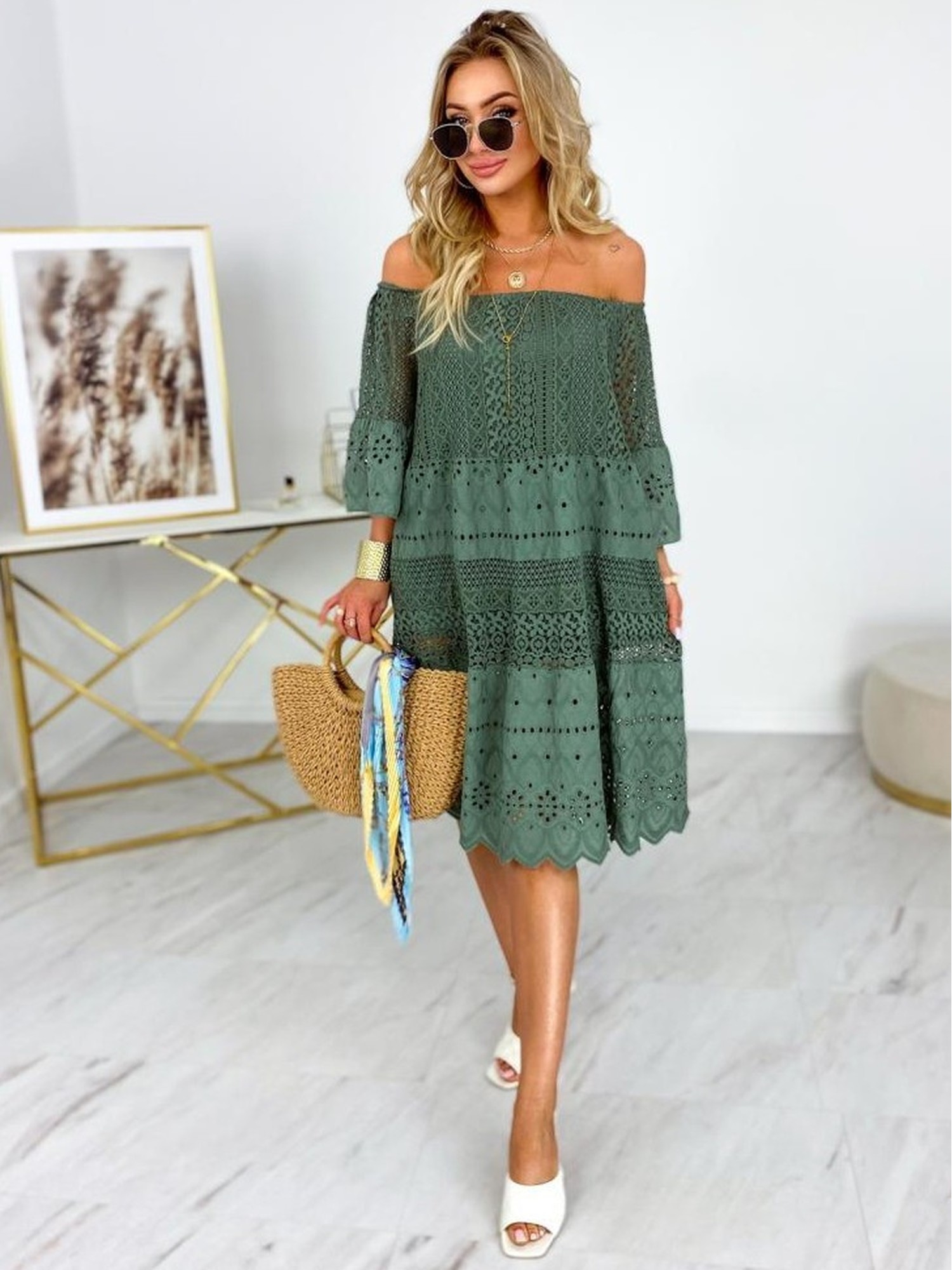 Sukienka Boho Honey Khaki Sukienka Boho Honey Khaki