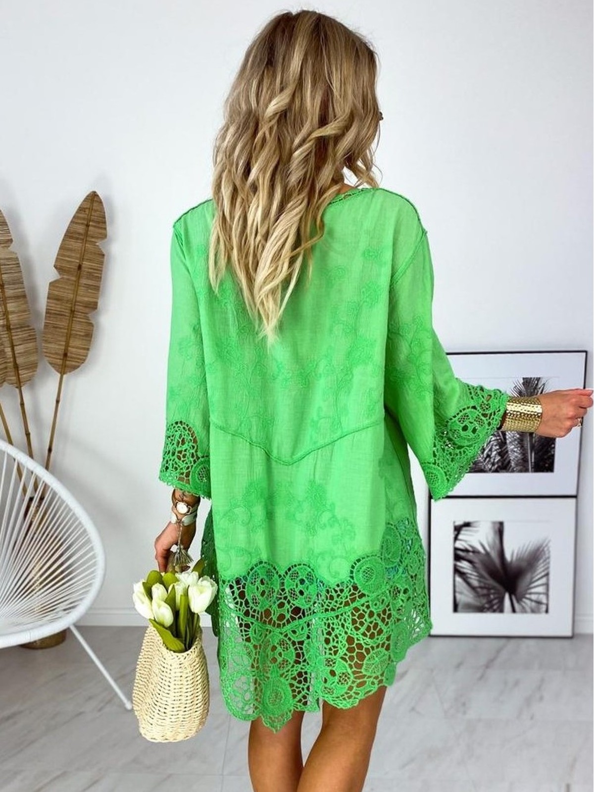 Bluzka Boho Oliana Zielona Bluzka Boho Oliana Zielona