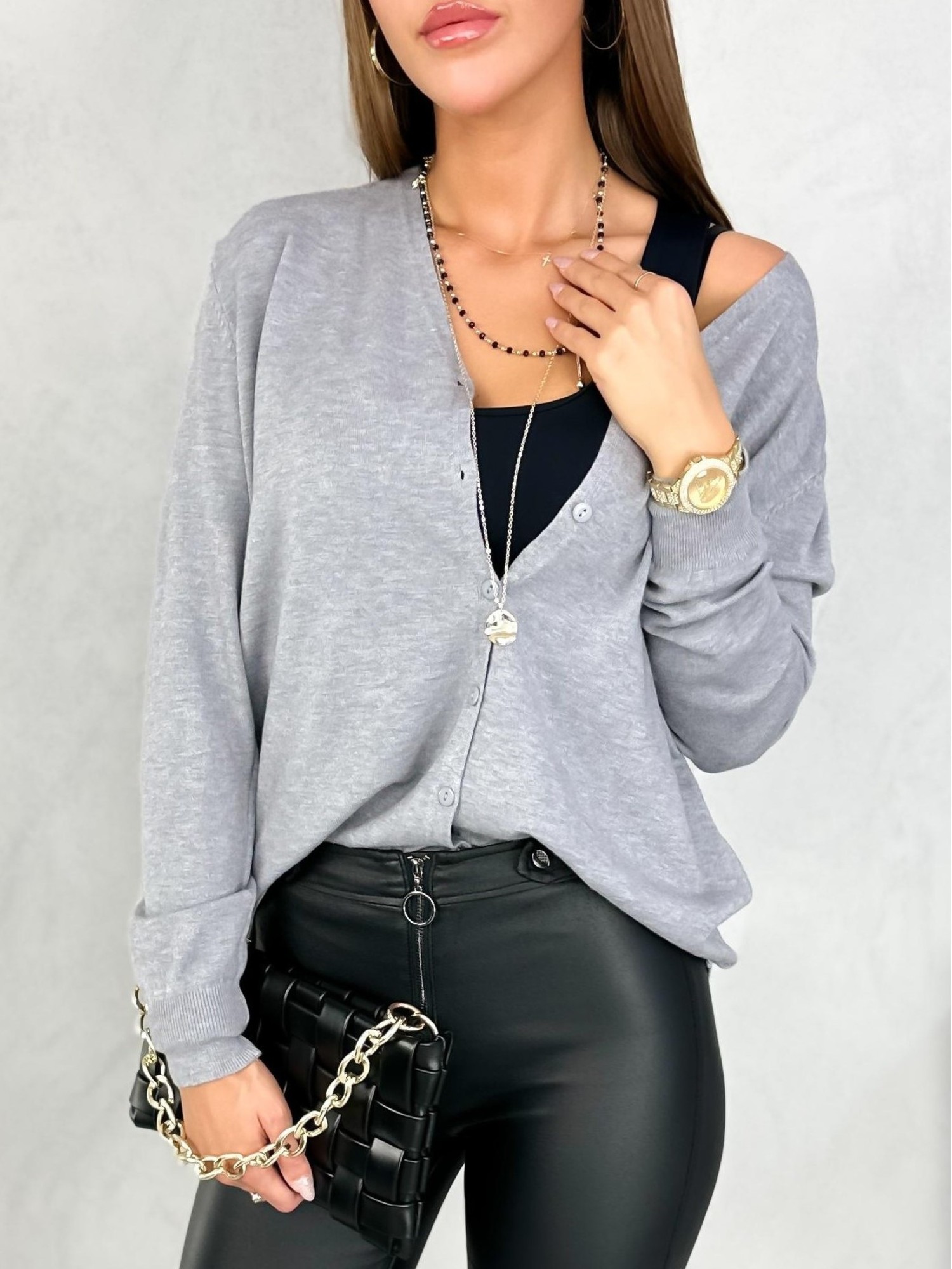 Sweter Derino Szary Sweter Derino Szary