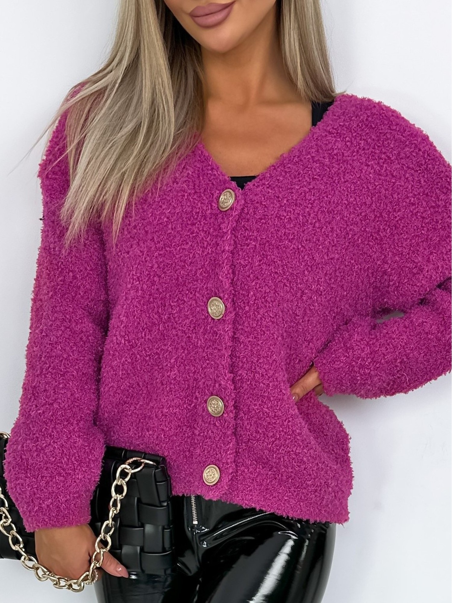 Sweter Ottomi Wrzosowy Sweter Ottomi Wrzosowy
