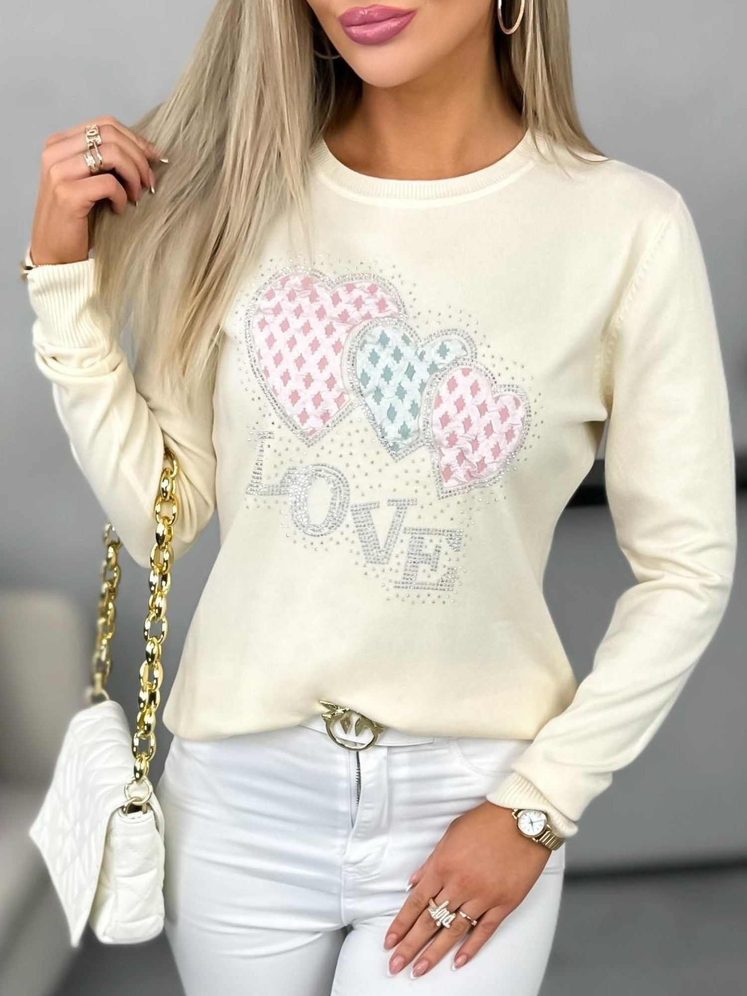 Sweter Tali Kremowy Sweter Tali Kremowy