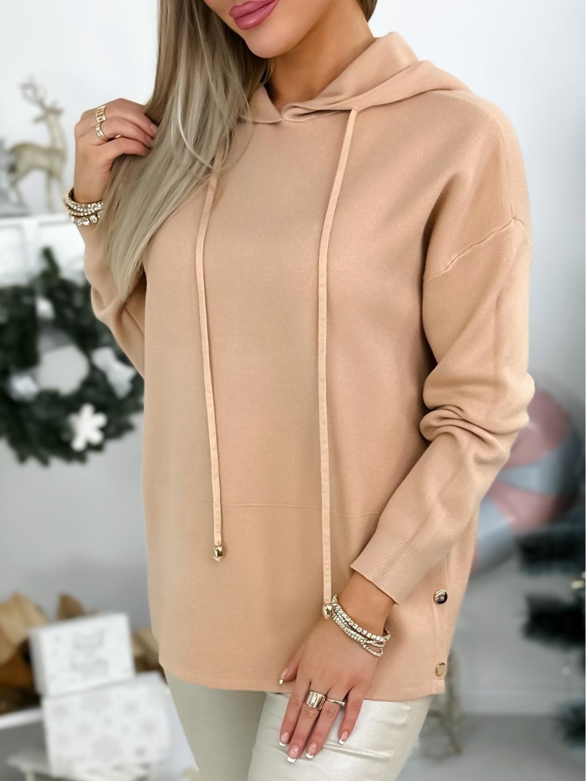 Sweter Rosari Camelowy