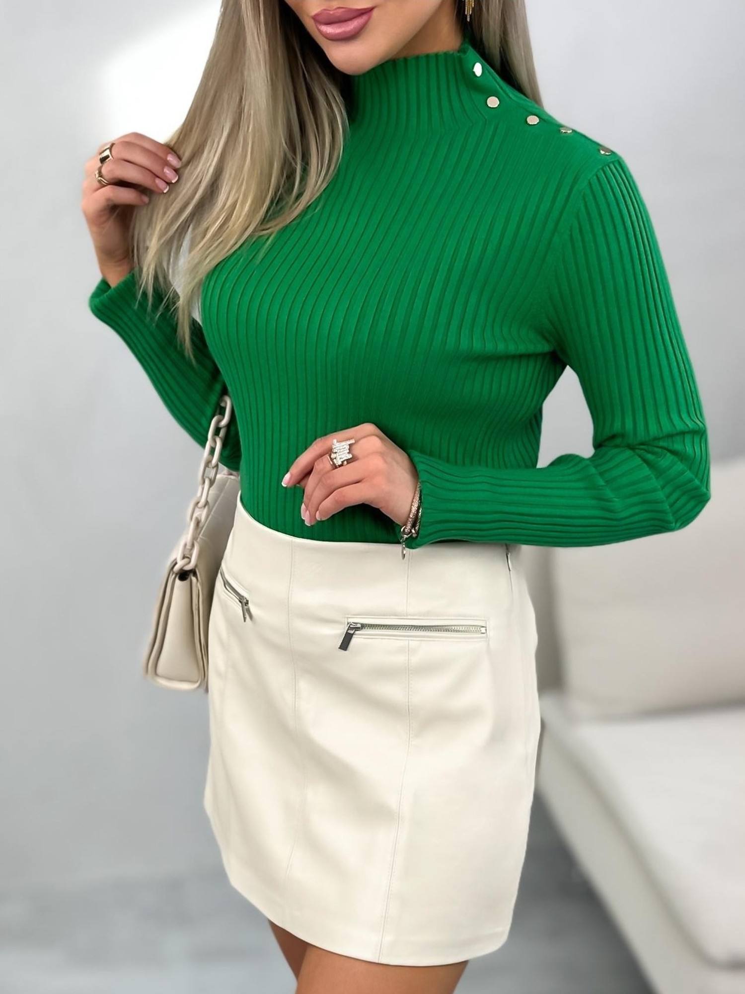 Sweter Stinol Zielony Sweter Stinol Zielony