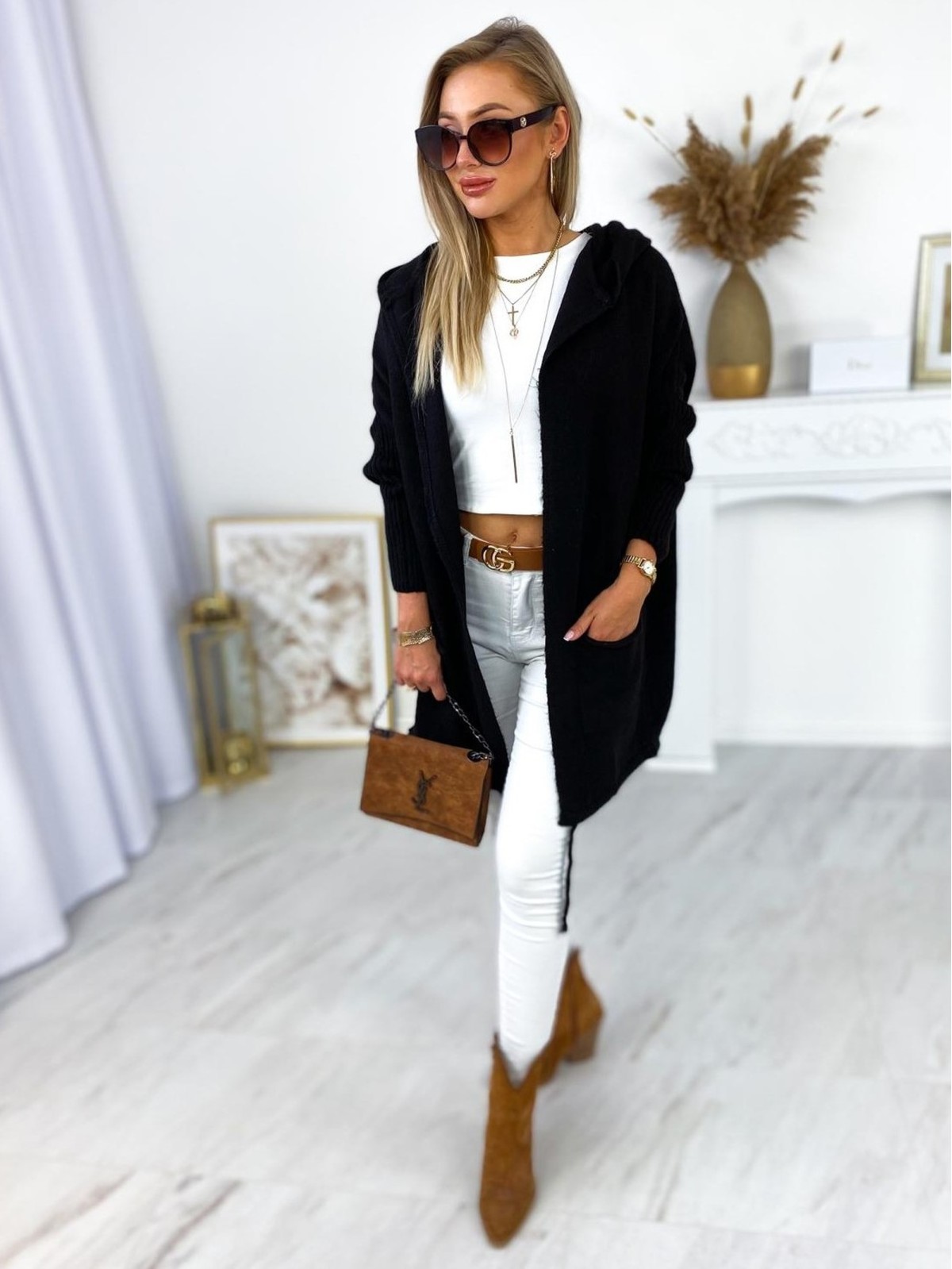 Sweter Samara Long Czarny Sweter Samara Long Czarny