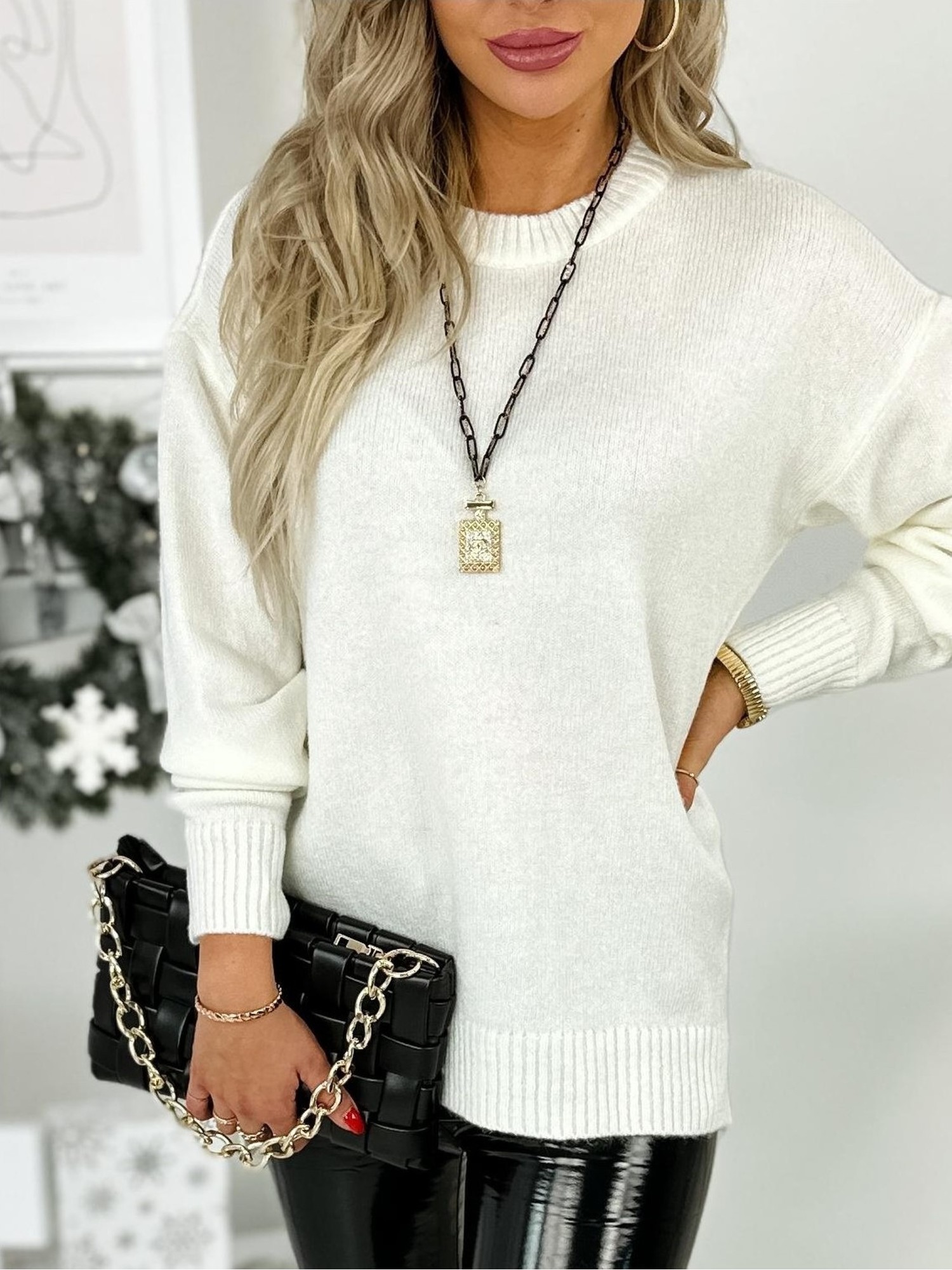 Sweter Salkko Kremowy