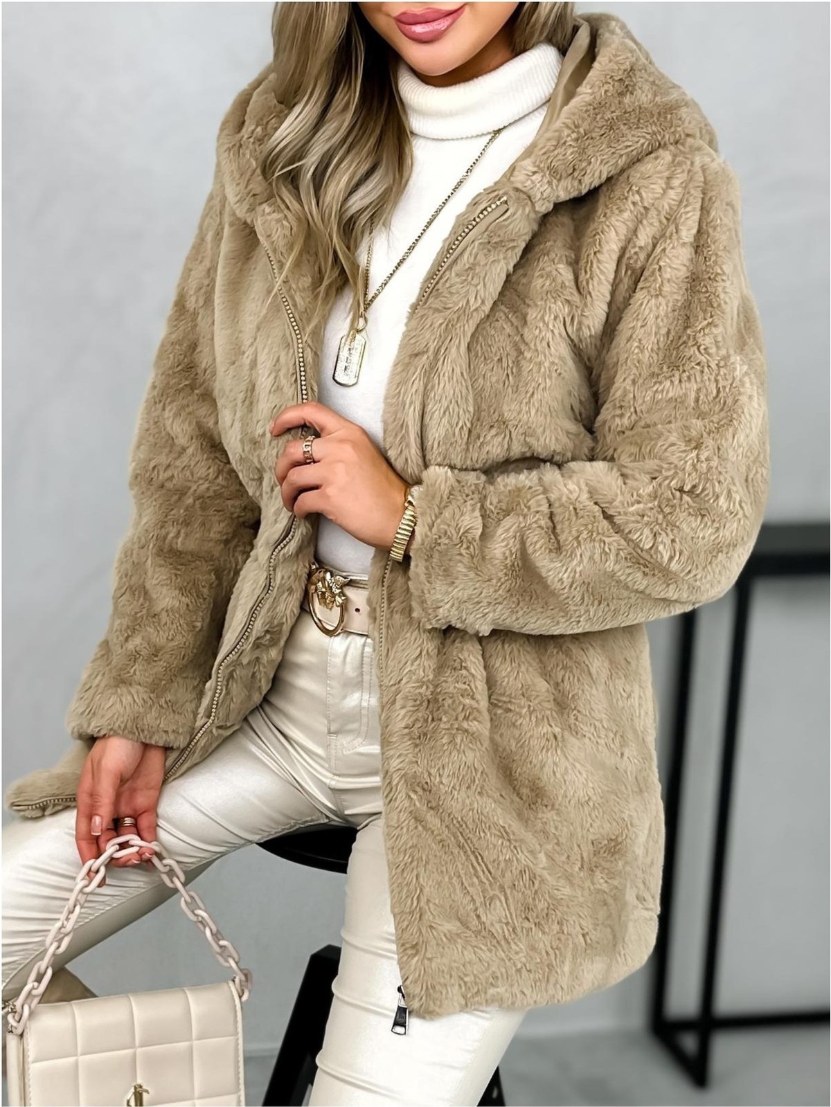 Kurtka Futerko Aruba Beżowa