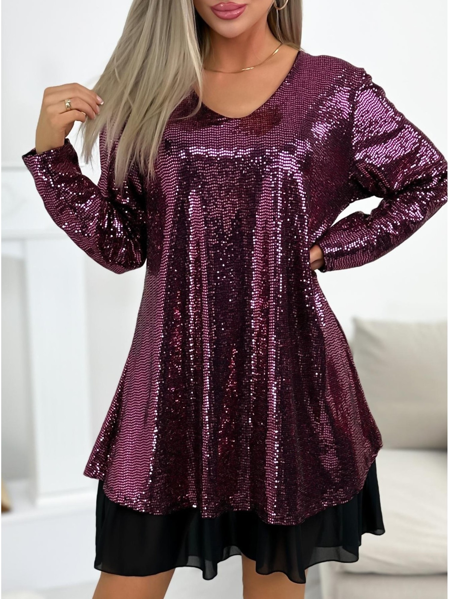 Sukienka Maribi Glow Purpurowa Sukienka Maribi Glow Purpurowa