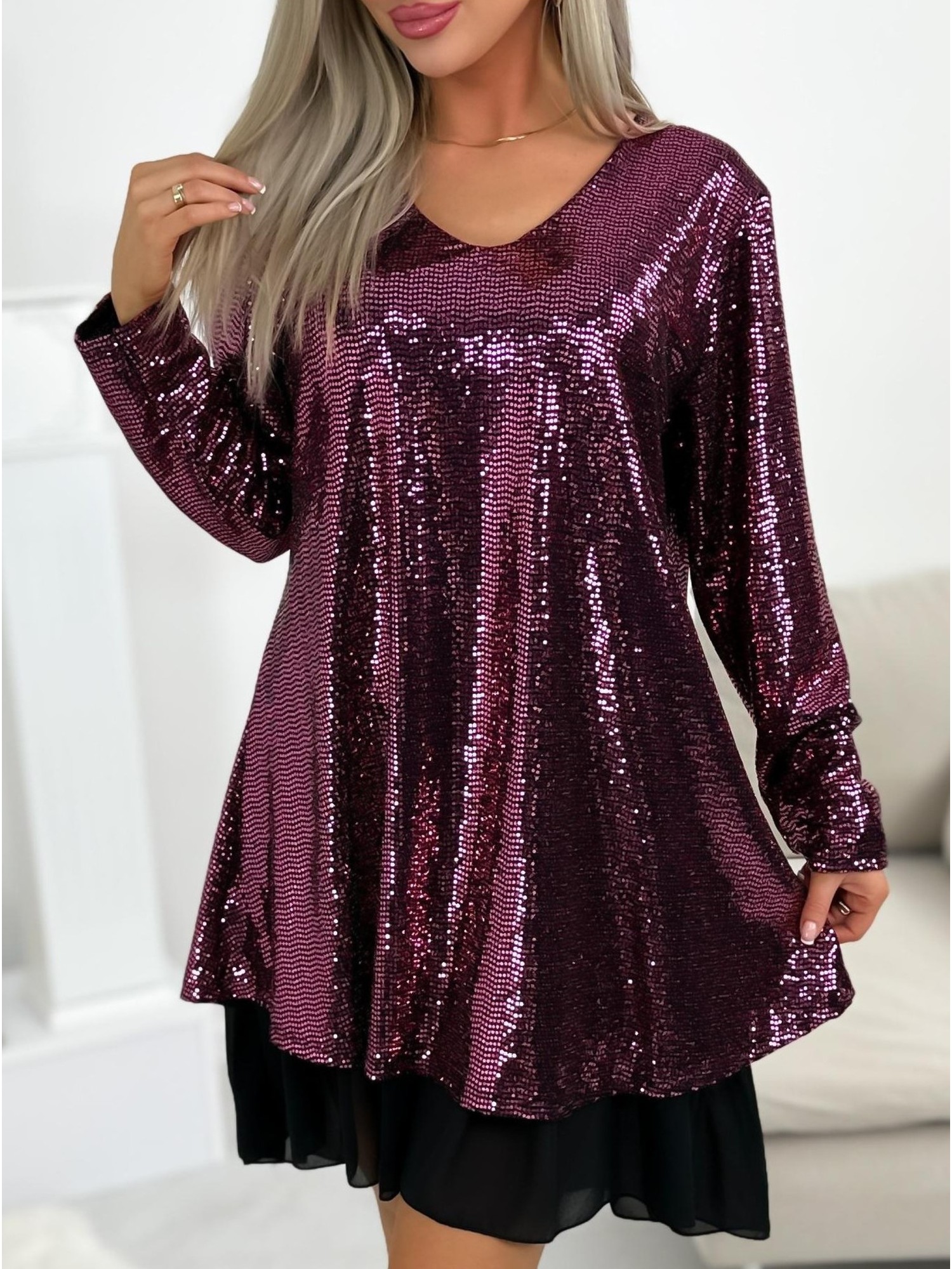 Sukienka Maribi Glow Purpurowa Sukienka Maribi Glow Purpurowa