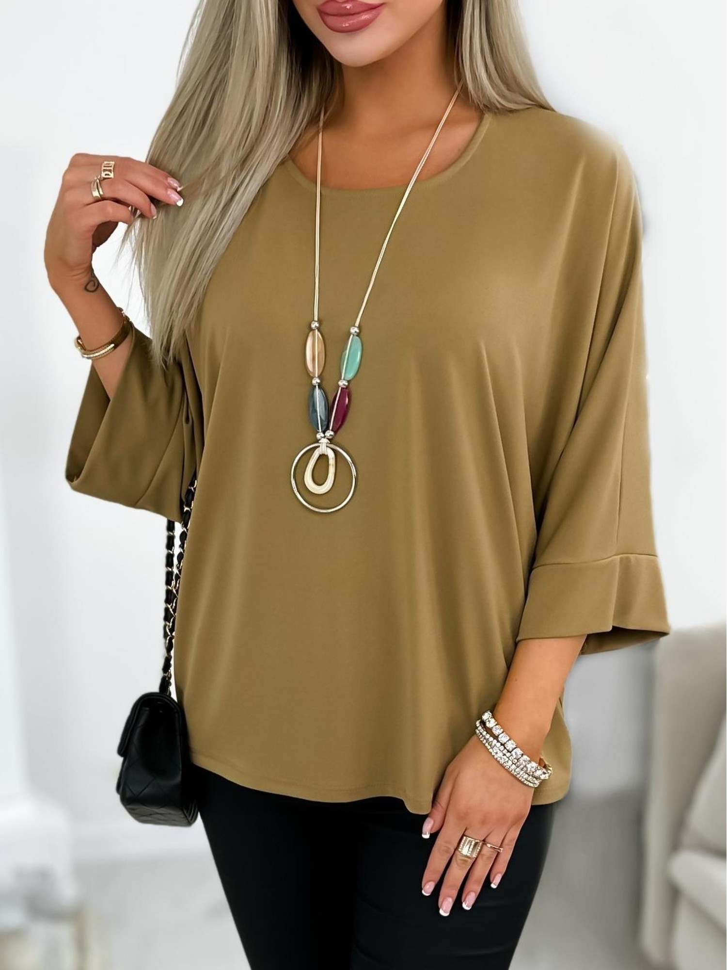 Bluzka Blanca Camelowa Bluzka Blanca Camelowa