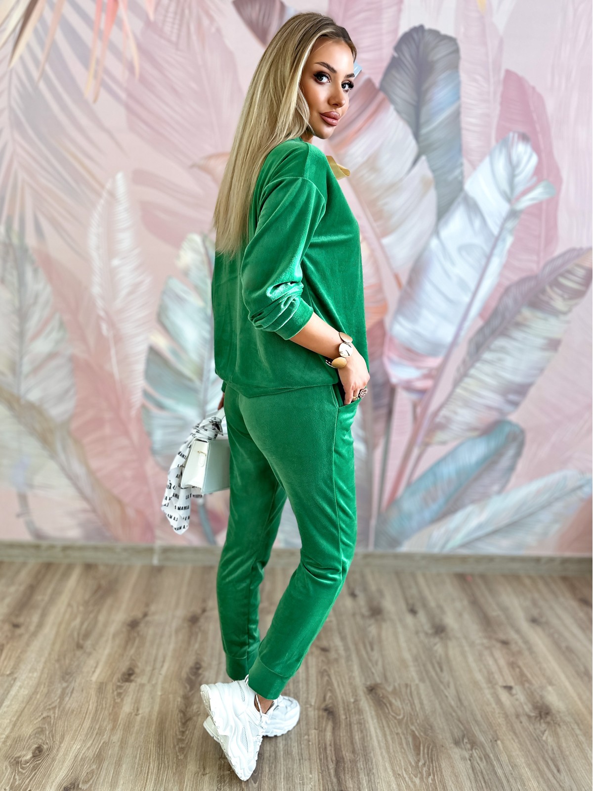 Dres Welurowy Margo Zielony Dres Welurowy Margo Zielony