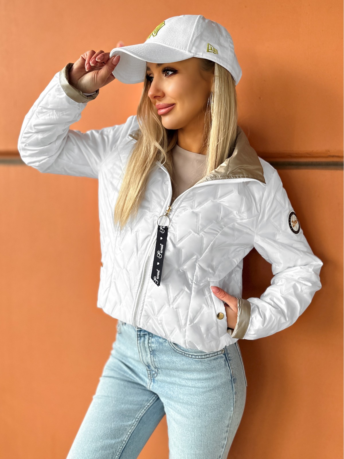 Kurtka Amalia Biała Kurtka Amalia Biała