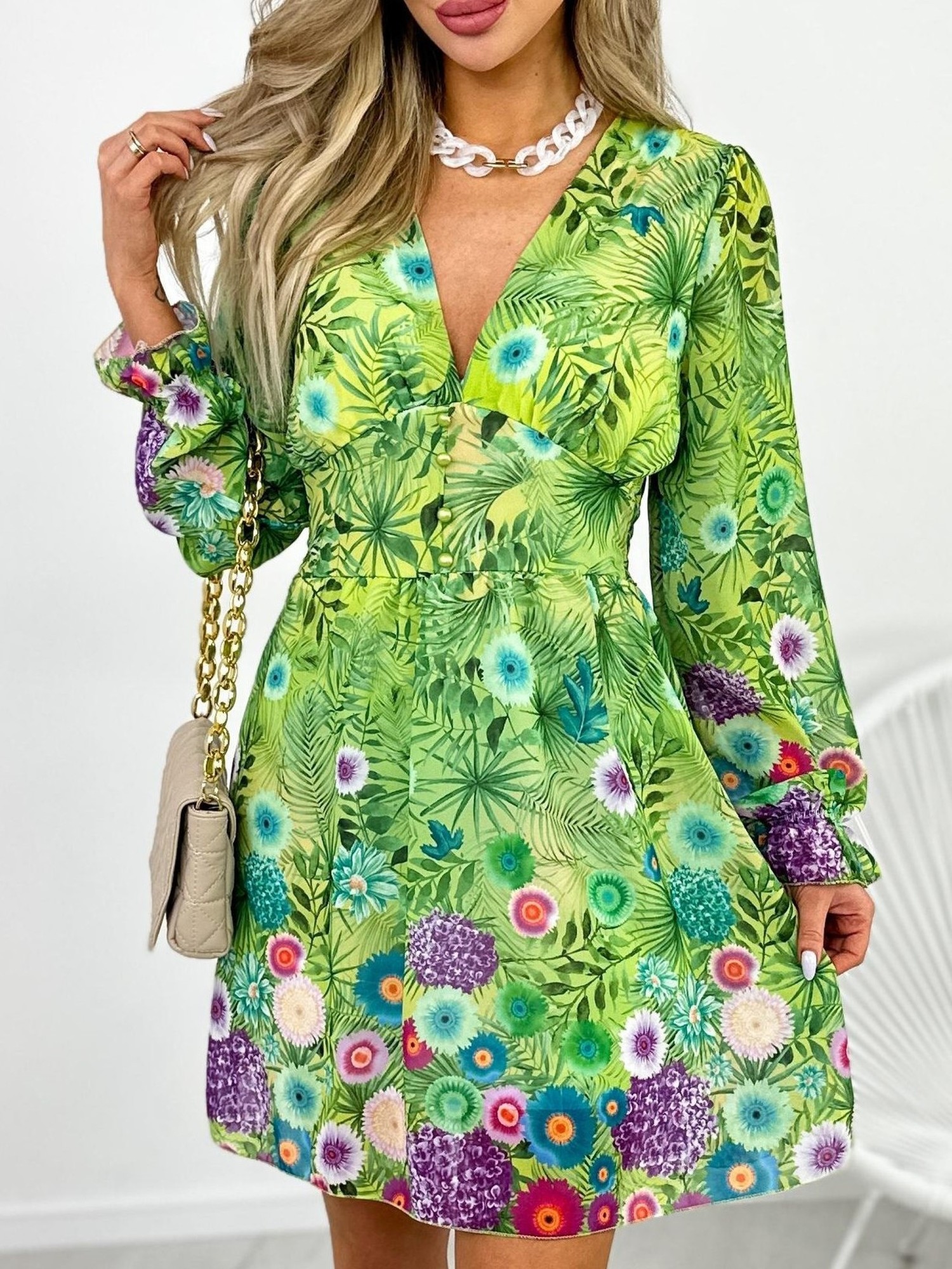Sukienka Alenna Limonkowa