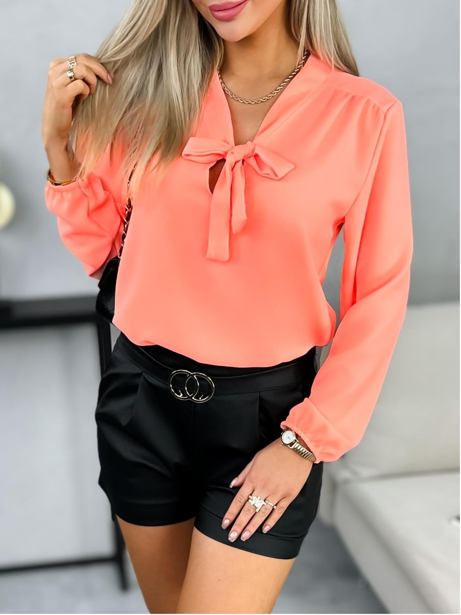 Bluzka Linda Neon Pomarańcz Bluzka Linda Neon Pomarańcz