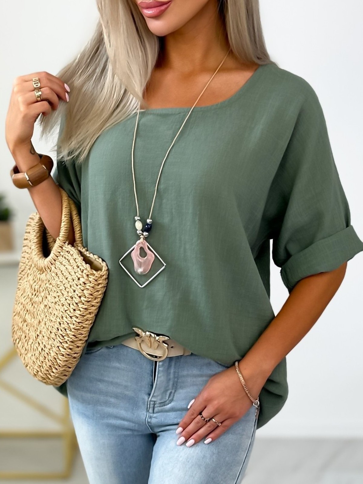 Bluzka Vianca Khaki Bluzka Vianca Khaki