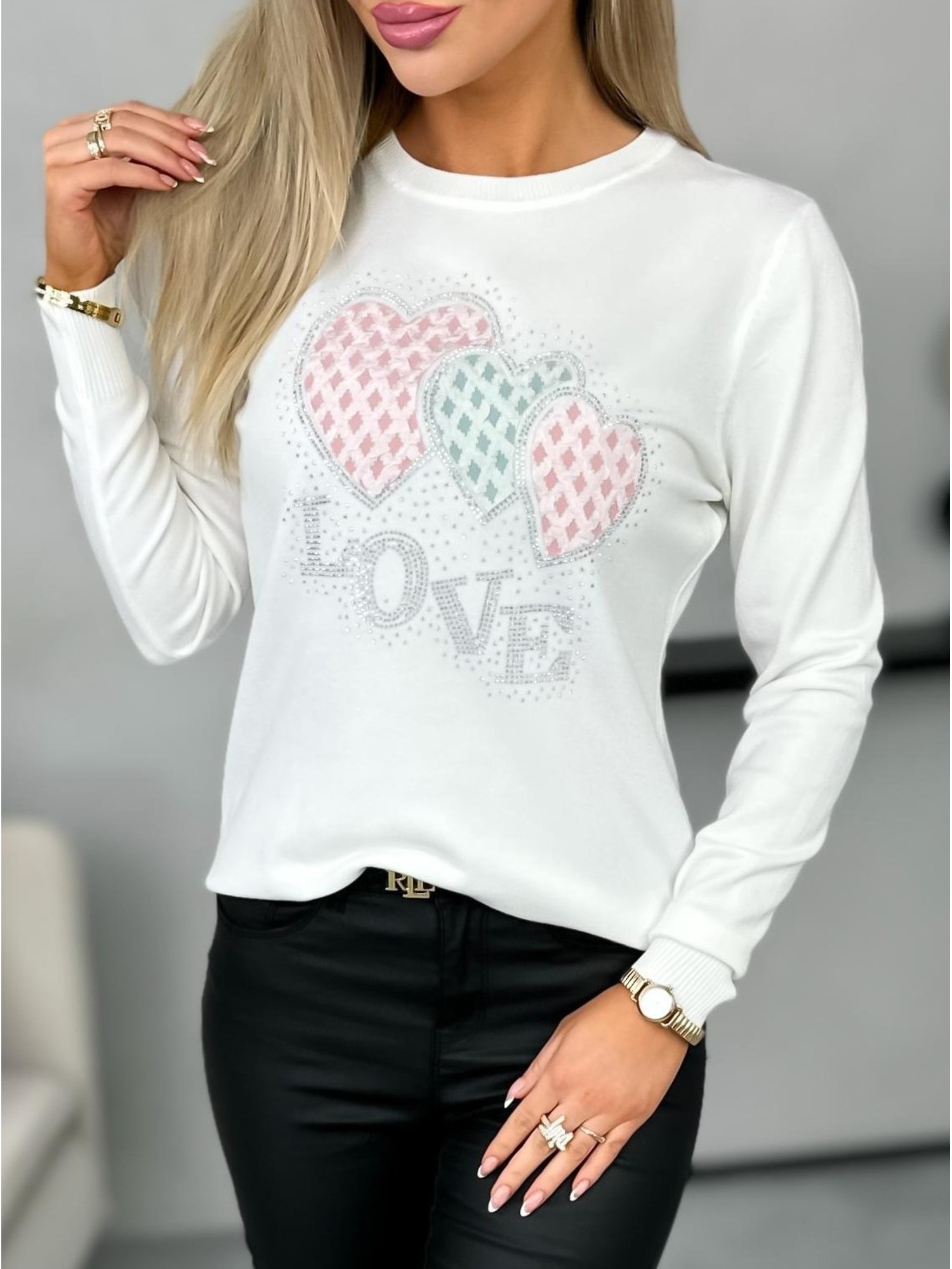 Sweter Tali Biały Sweter Tali Biały
