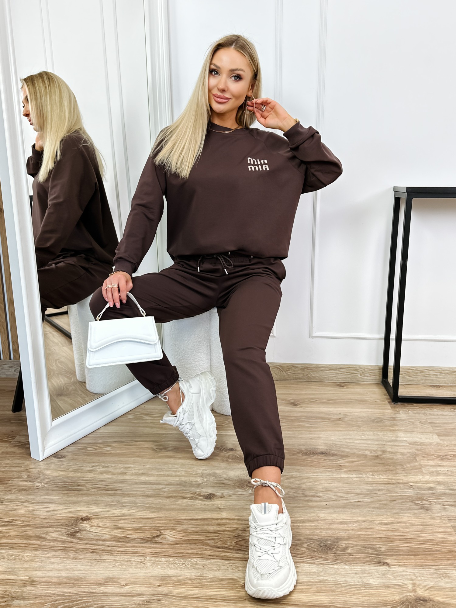 Komplet Dresowy Zeny Czekoladowy Brąz
