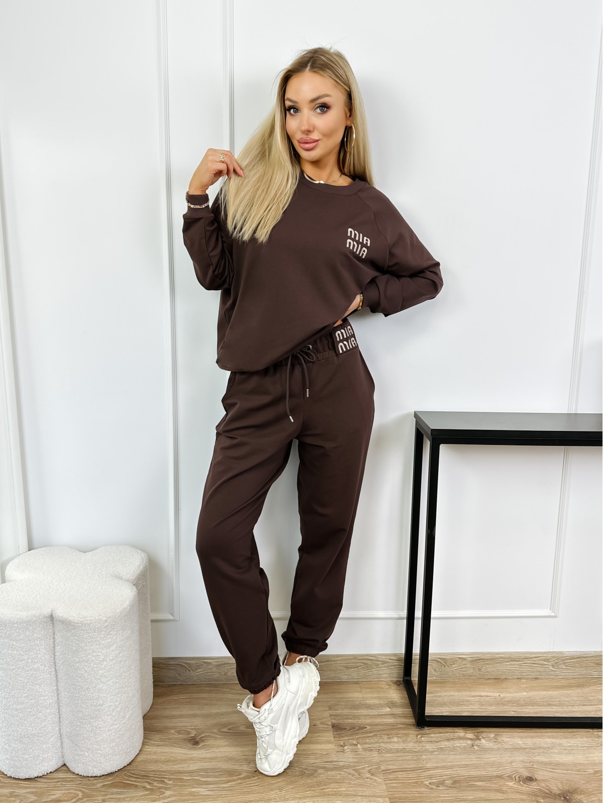 Komplet Dresowy Zeny Czekoladowy Brąz
