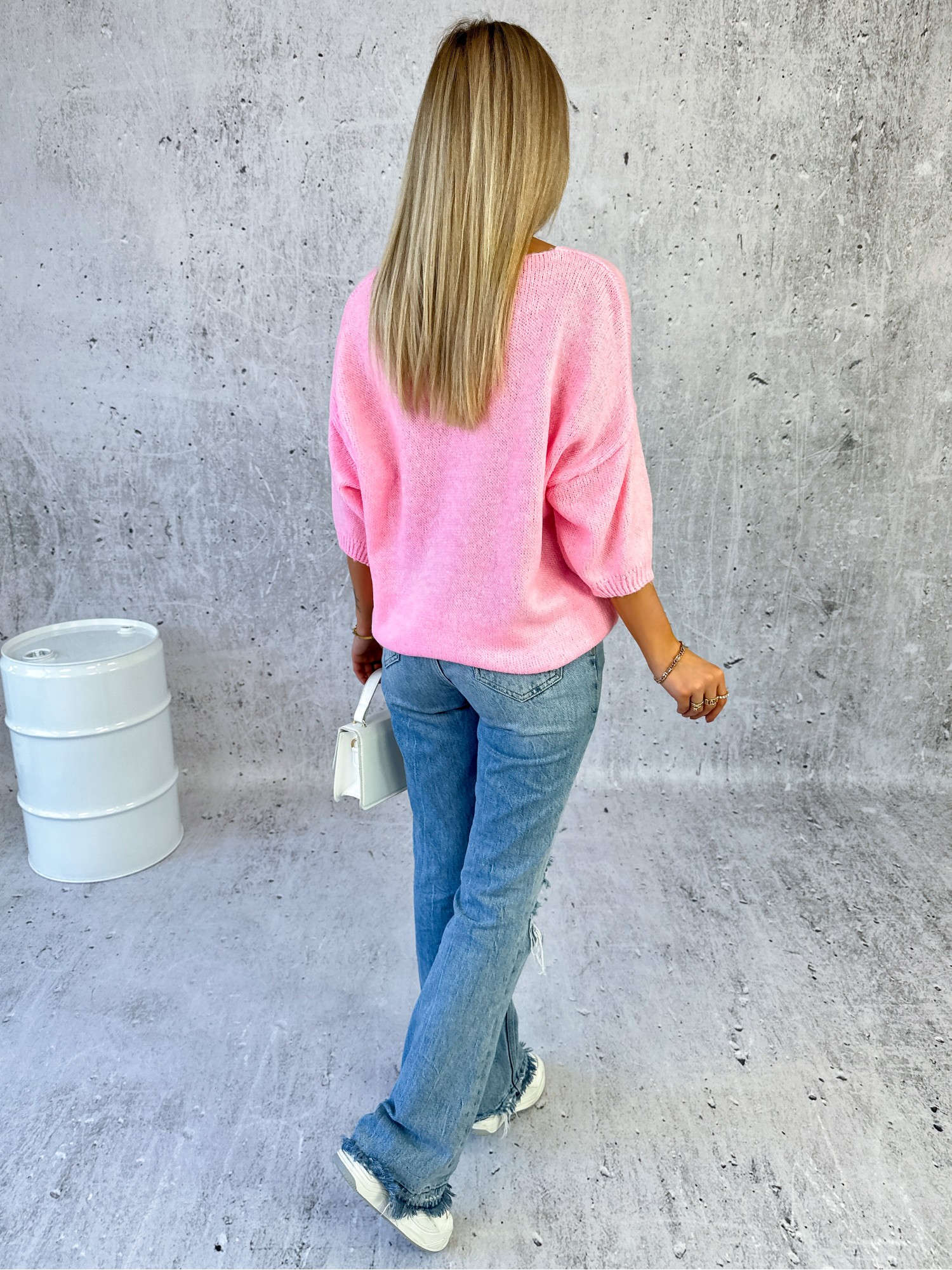 Sweter Bonjour Jasnoróżowy Sweter Bonjour Jasnoróżowy