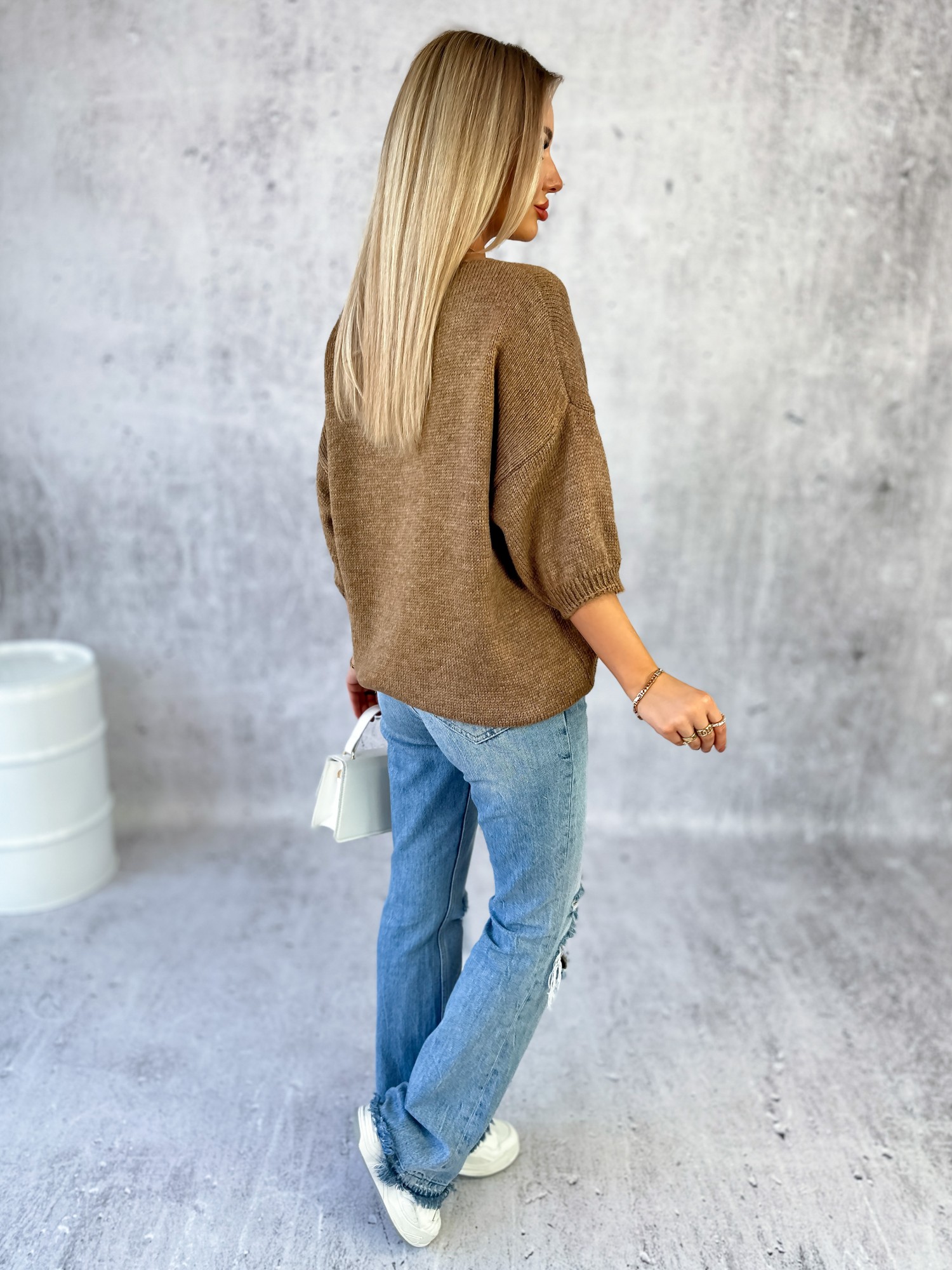 Sweter Bonjour Camelowy Sweter Bonjour Camelowy