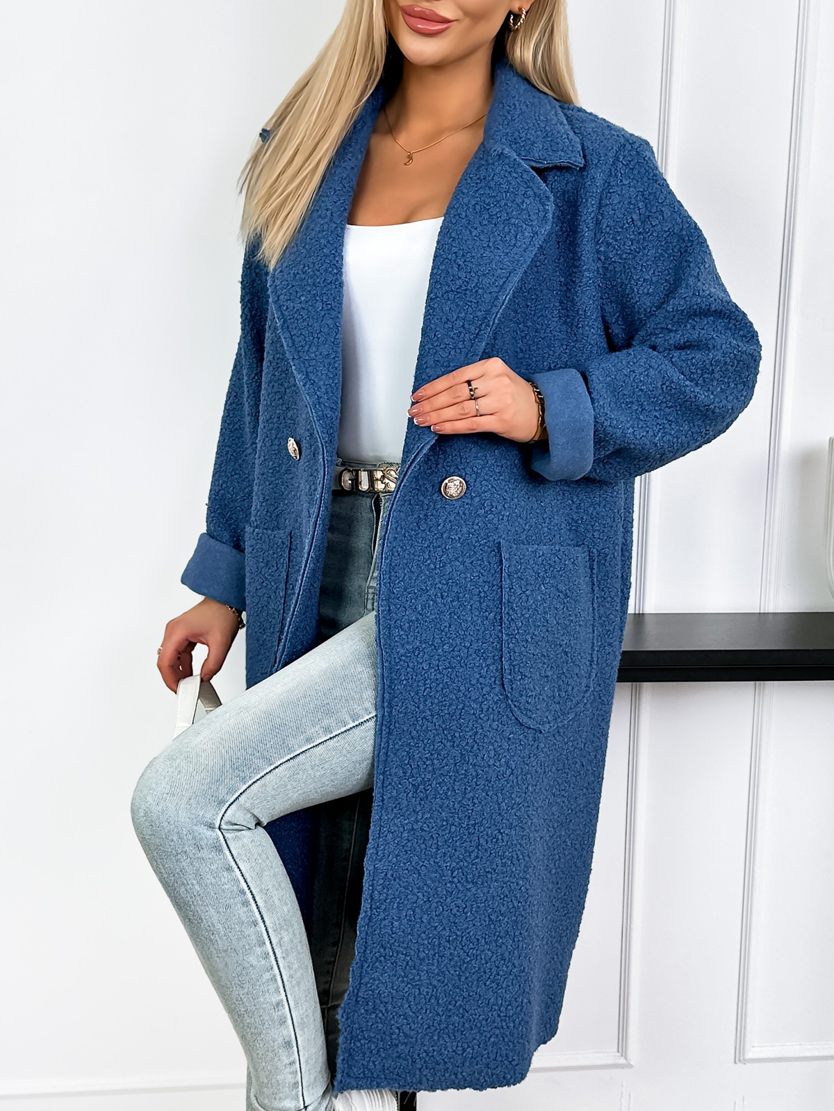 Płaszcz Beverly Jeansowy Płaszcz Beverly Jeansowy