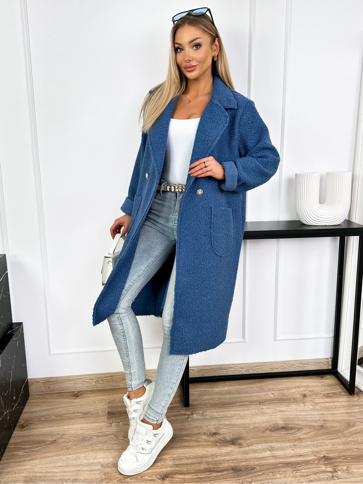 Płaszcz Beverly Jeansowy Płaszcz Beverly Jeansowy