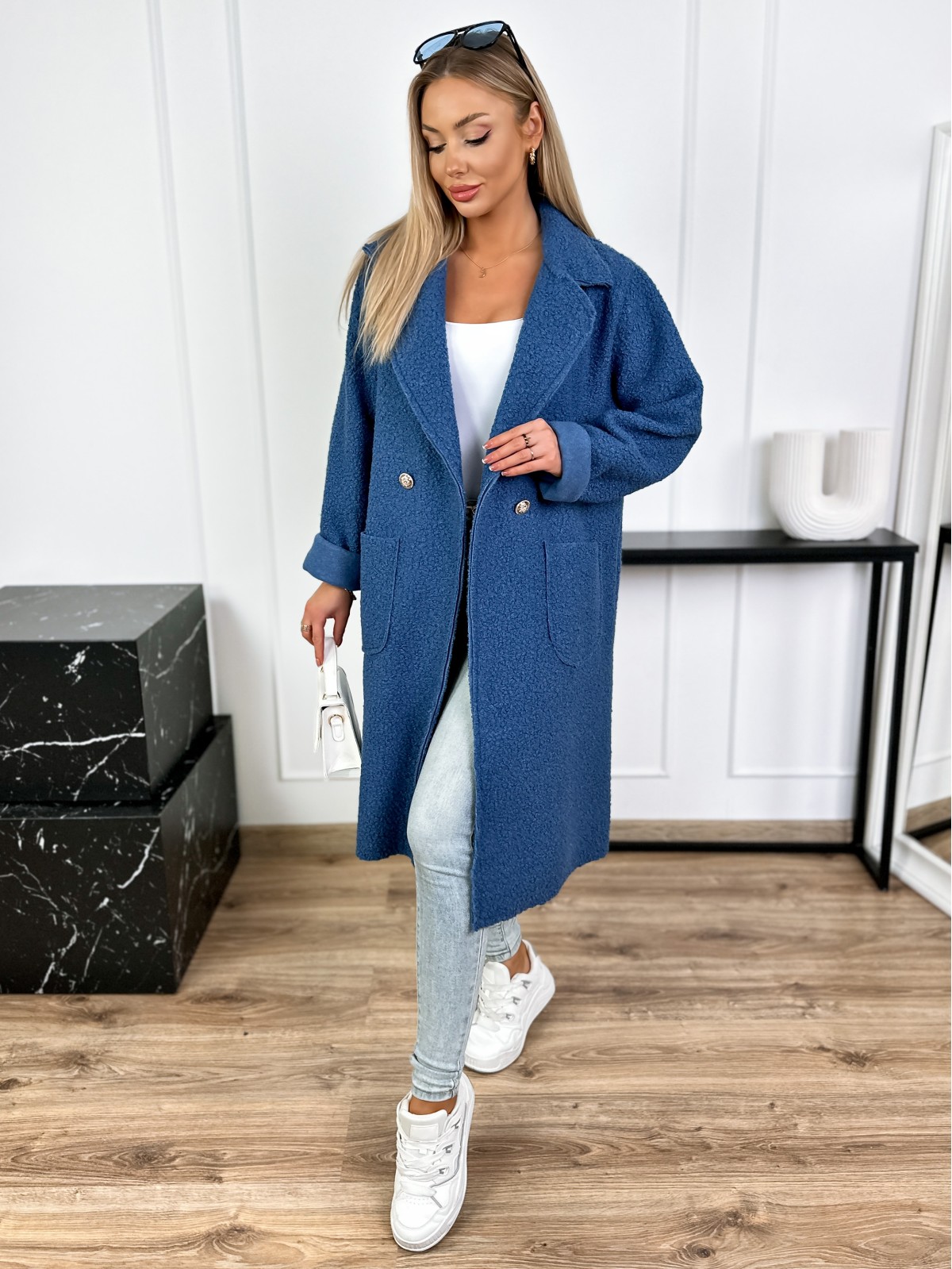 Płaszcz Beverly Jeansowy Płaszcz Beverly Jeansowy