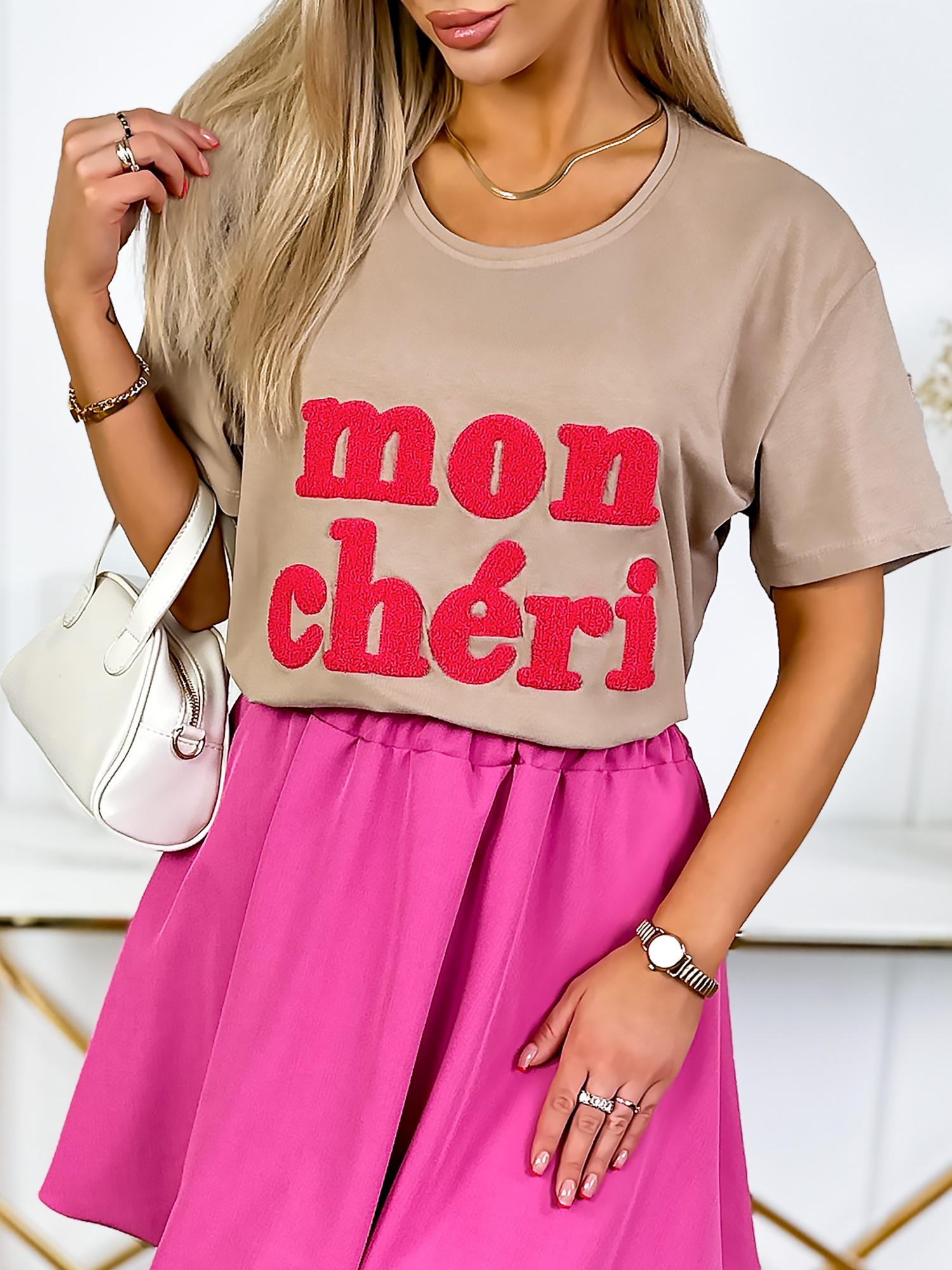 Bluzka Mon Cheri Beżowa