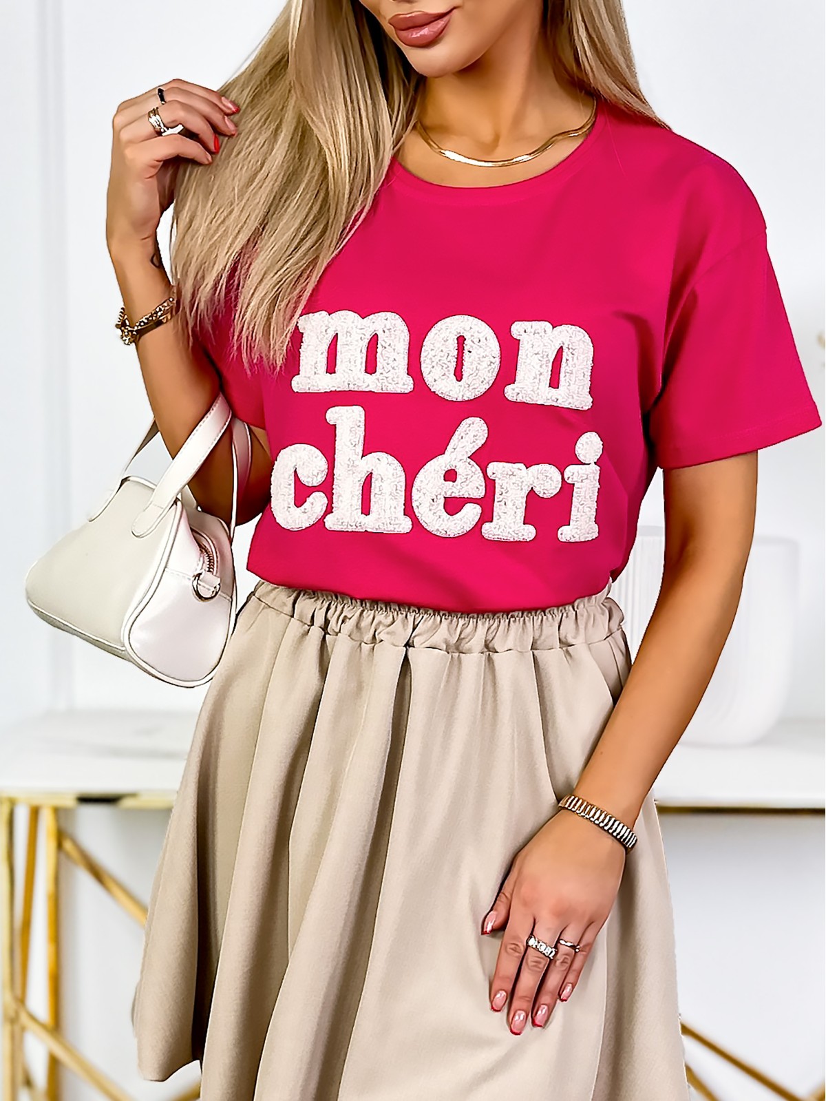 Bluzka Mon Cheri Fuksja Bluzka Mon Cheri Fuksja