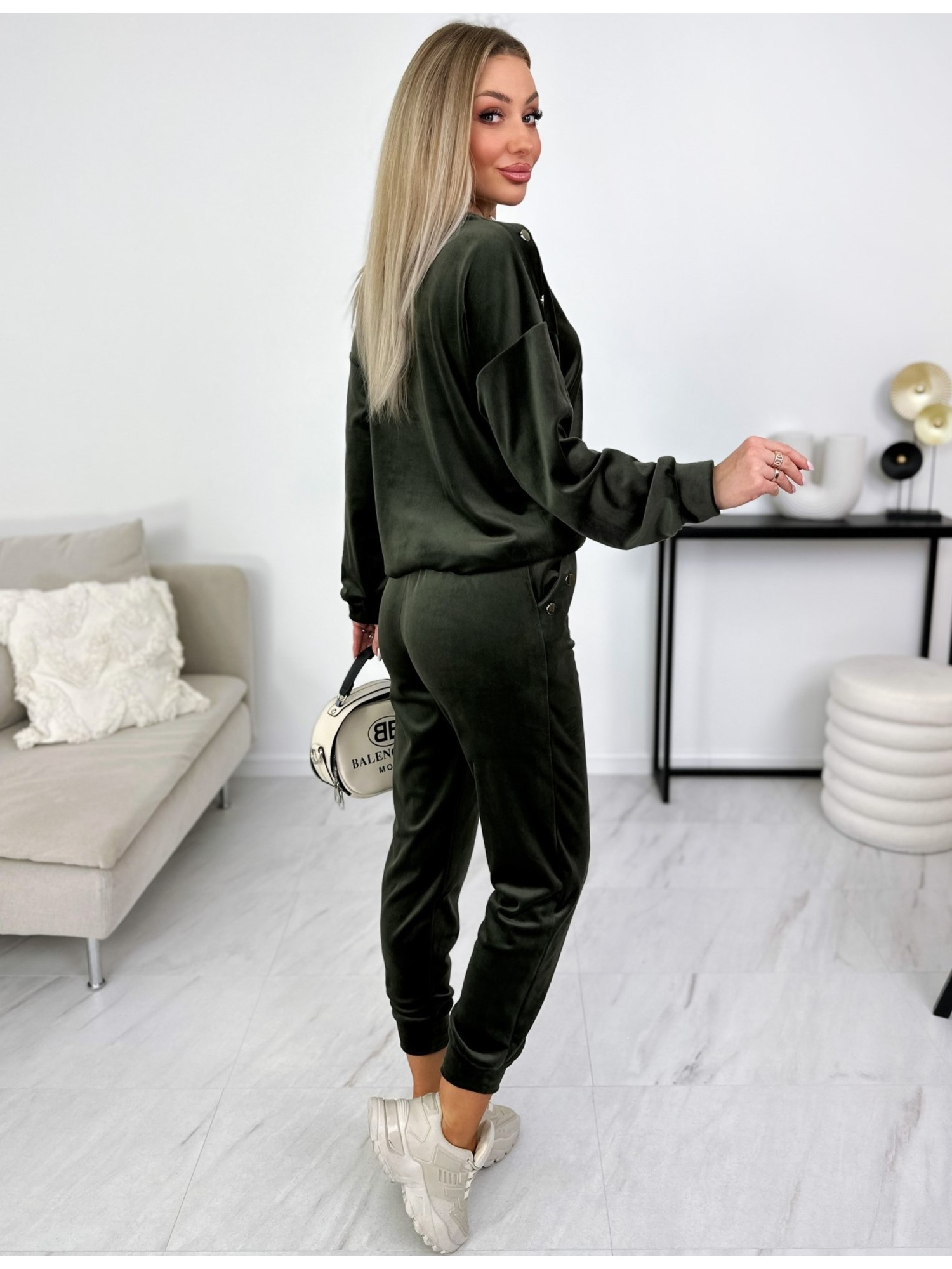 Dres Welurowy Mardi Khaki Dres Welurowy Mardi Khaki