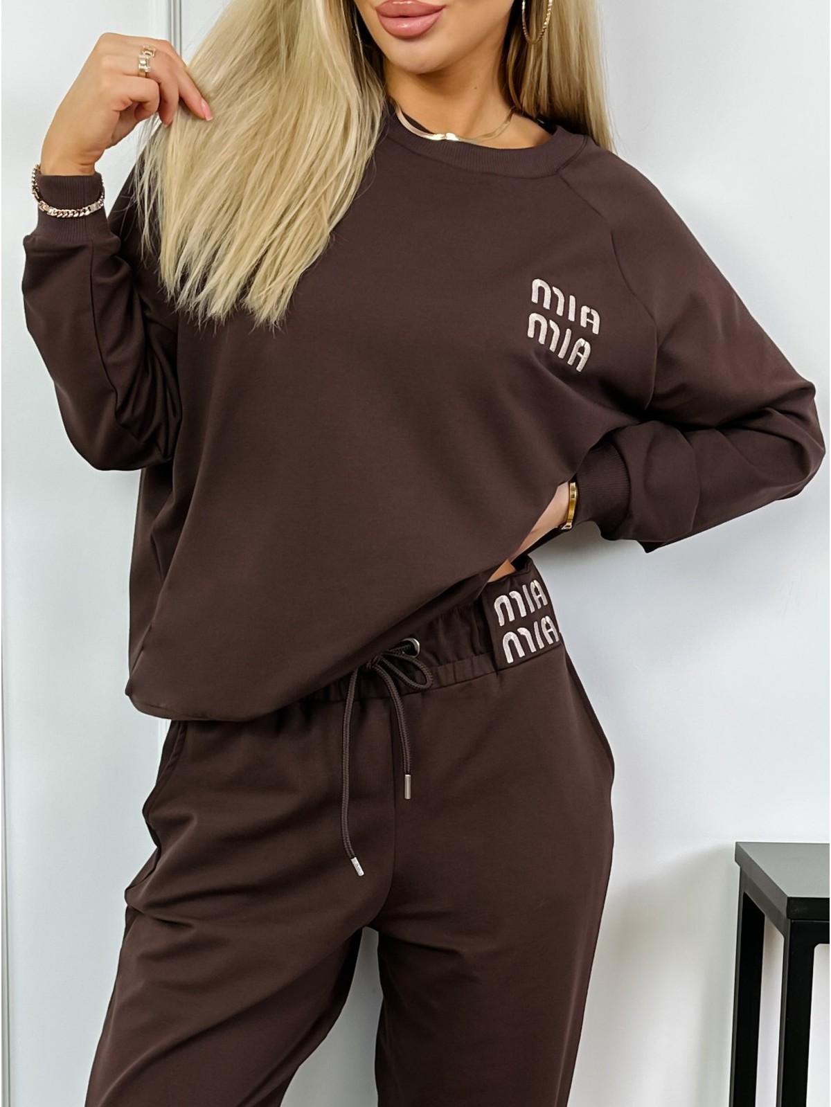 Komplet Dresowy Zeny Czekoladowy Brąz