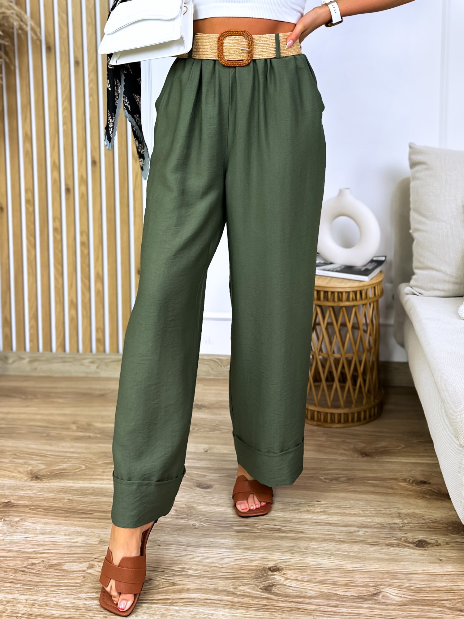 Spodnie Karino Khaki